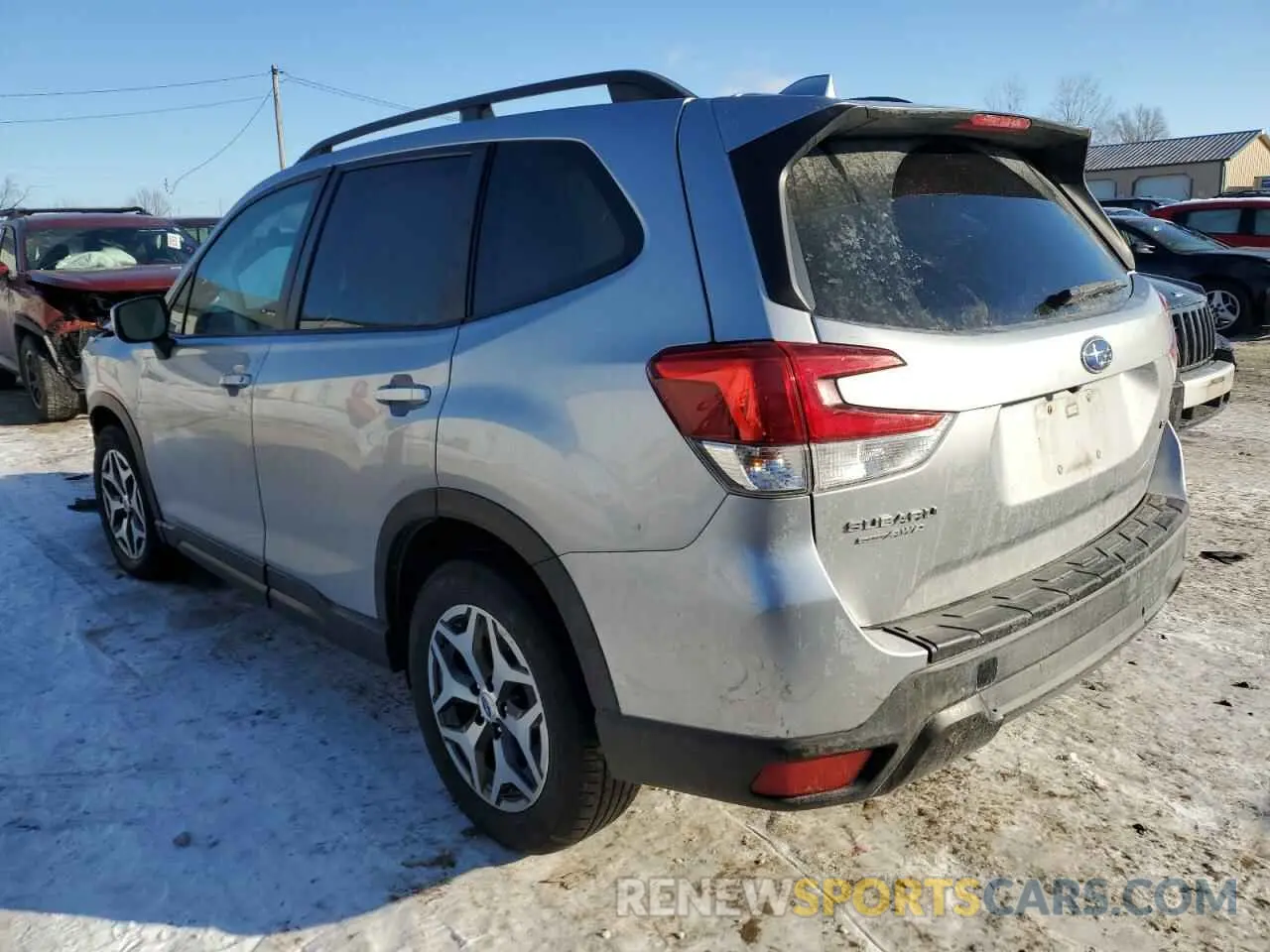 2 fotografías del automóvil dañado JF2SKAEC3KH400636 SUBARU FORESTER 2019