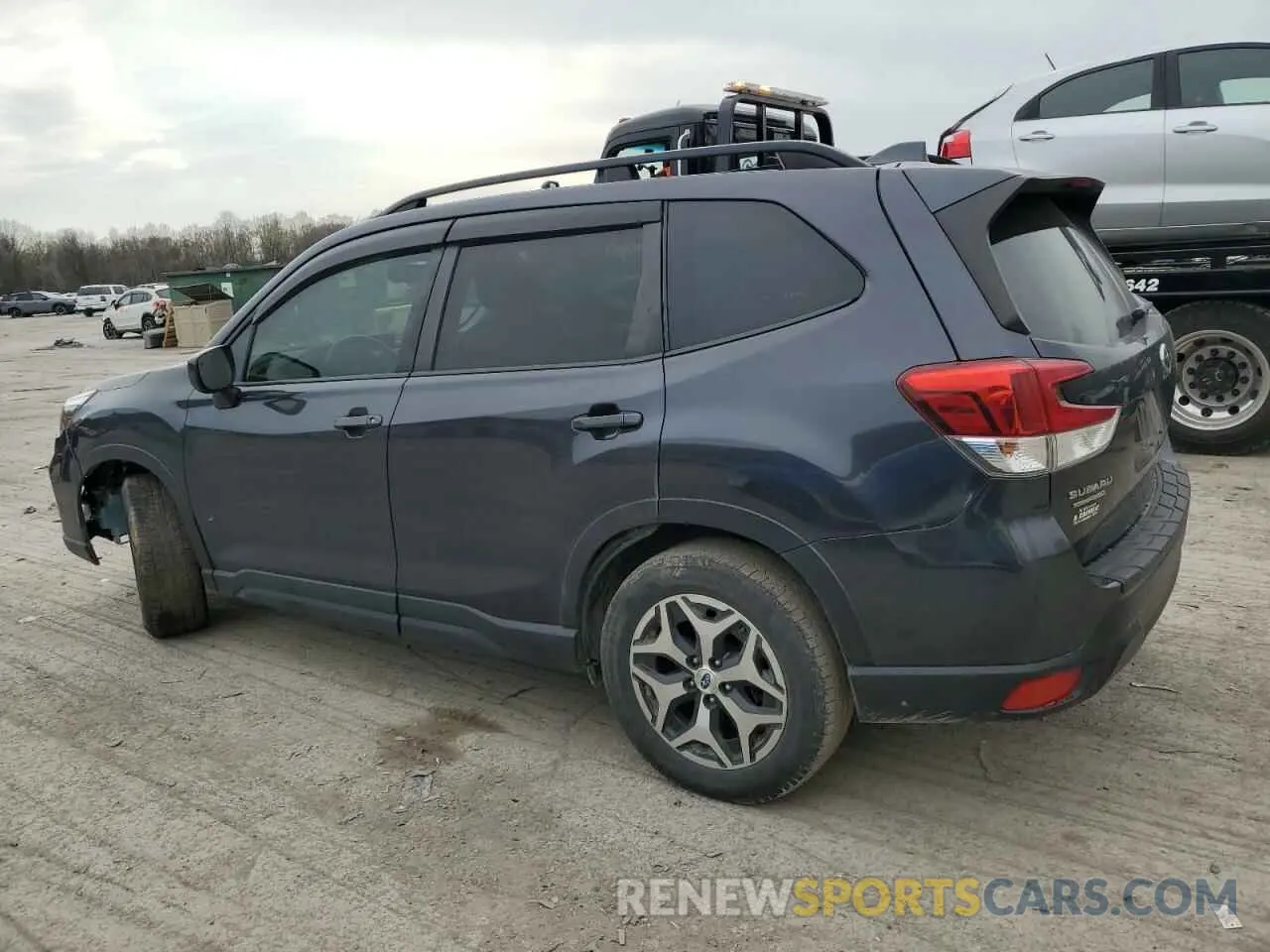2 fotografías del automóvil dañado JF2SKAEC3KH432521 SUBARU FORESTER 2019