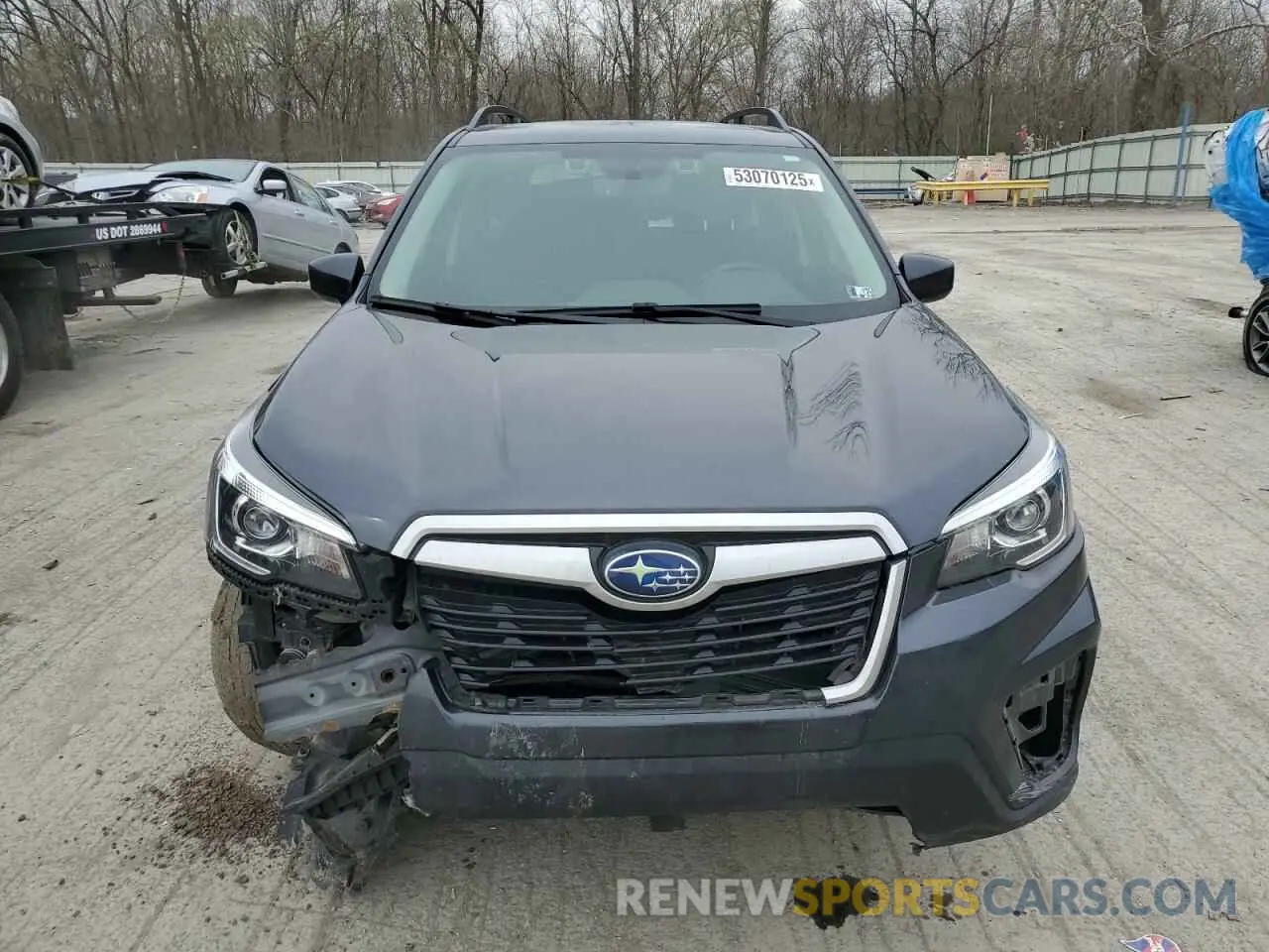 5 fotografías del automóvil dañado JF2SKAEC3KH432521 SUBARU FORESTER 2019
