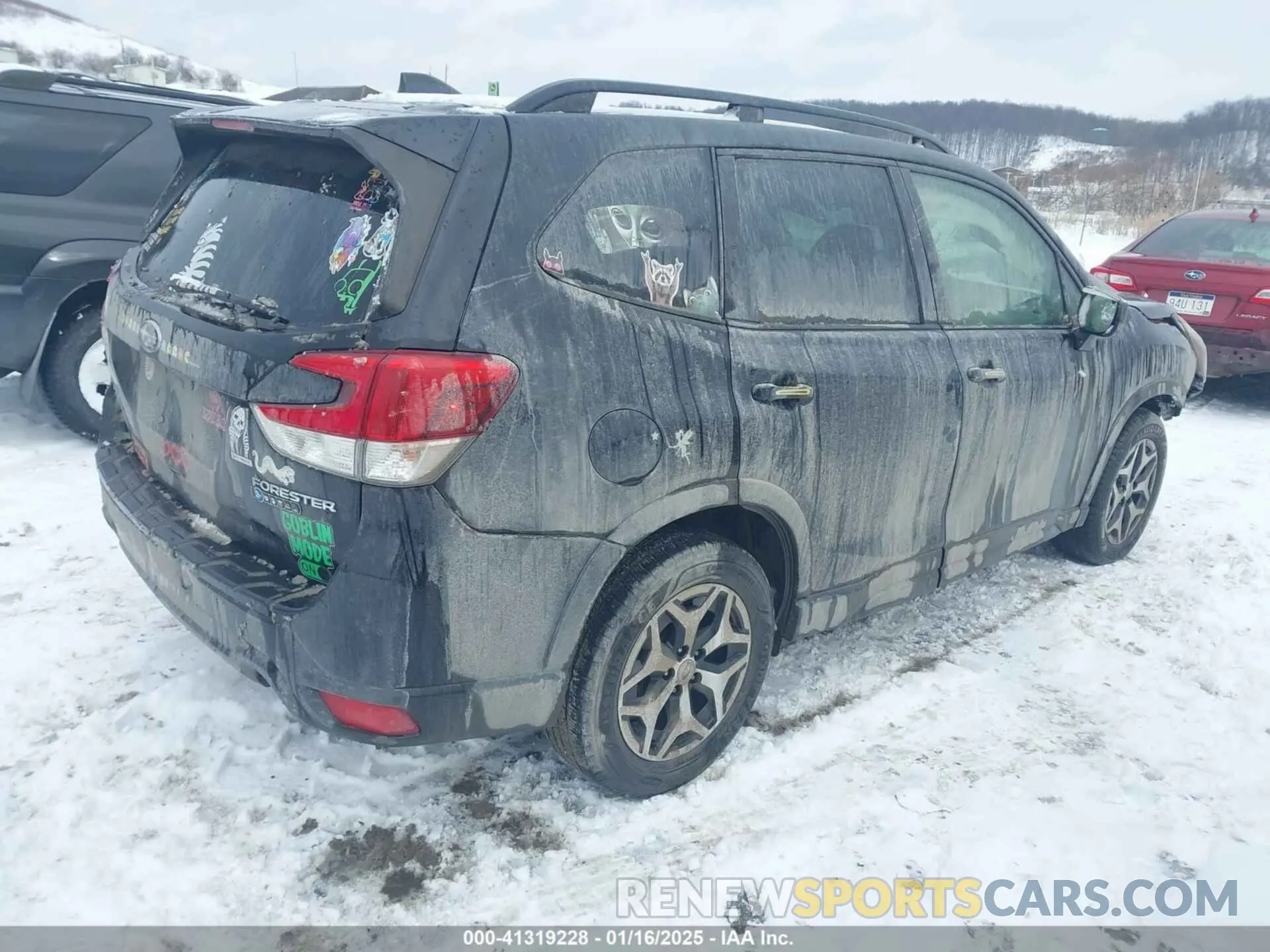 4 fotografías del automóvil dañado JF2SKAEC4KH454950 SUBARU FORESTER 2019