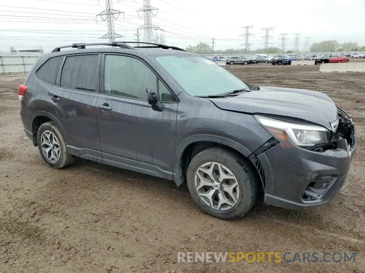 4 fotografías del automóvil dañado JF2SKAEC5KH428633 SUBARU FORESTER 2019