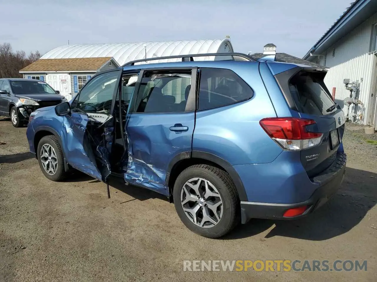 2 fotografías del automóvil dañado JF2SKAEC8KH573830 SUBARU FORESTER 2019