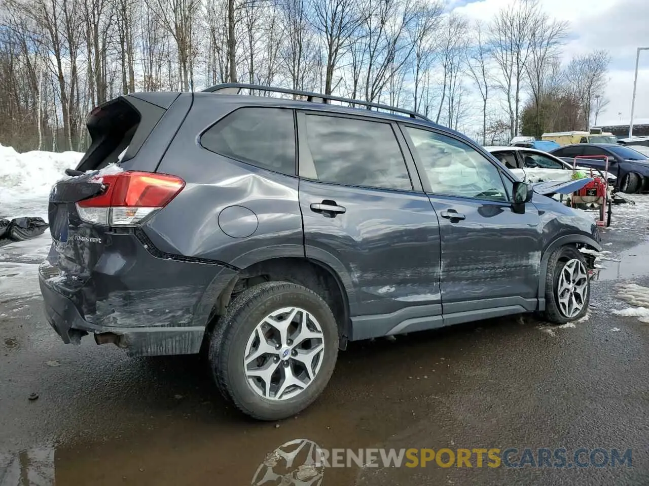 3 fotografías del automóvil dañado JF2SKAEC9KH487524 SUBARU FORESTER 2019