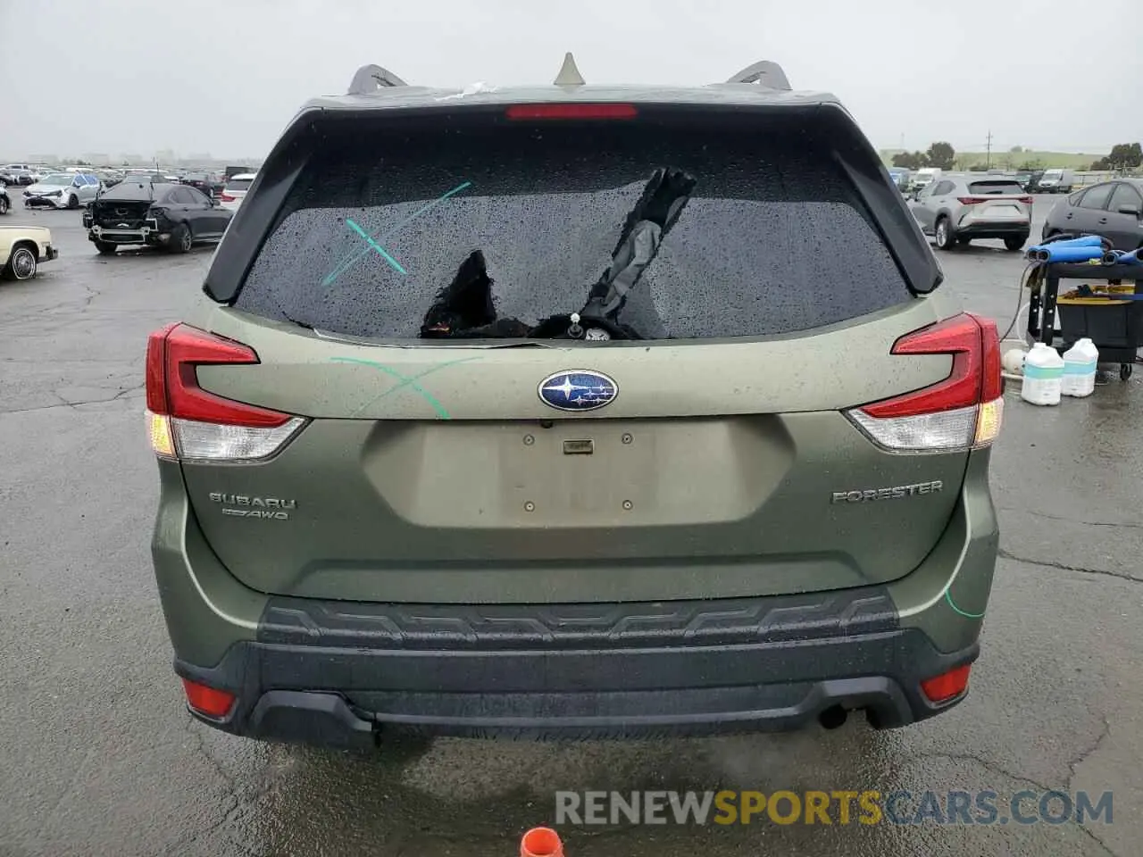 6 fotografías del automóvil dañado JF2SKAGC0KH501355 SUBARU FORESTER 2019