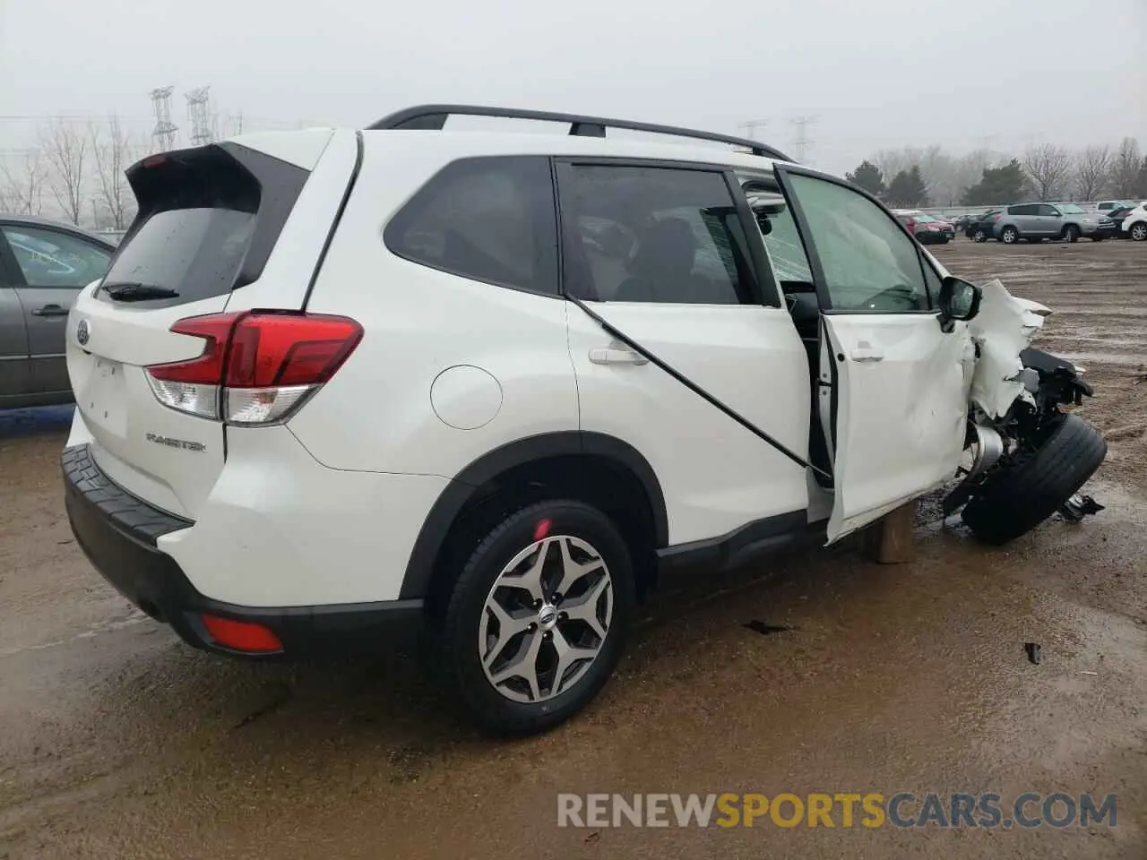 3 fotografías del automóvil dañado JF2SKAGC0KH588495 SUBARU FORESTER 2019