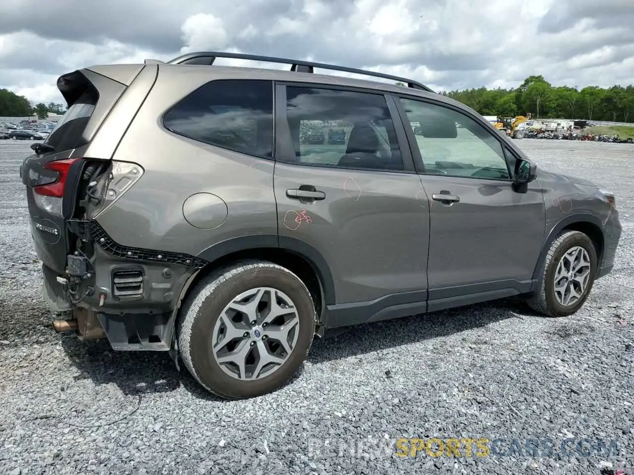 3 fotografías del automóvil dañado JF2SKAGC1KH428920 SUBARU FORESTER 2019