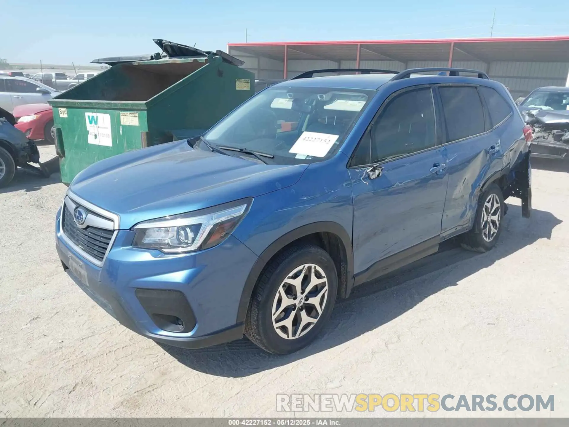 2 fotografías del automóvil dañado JF2SKAGC1KH545610 SUBARU FORESTER 2019