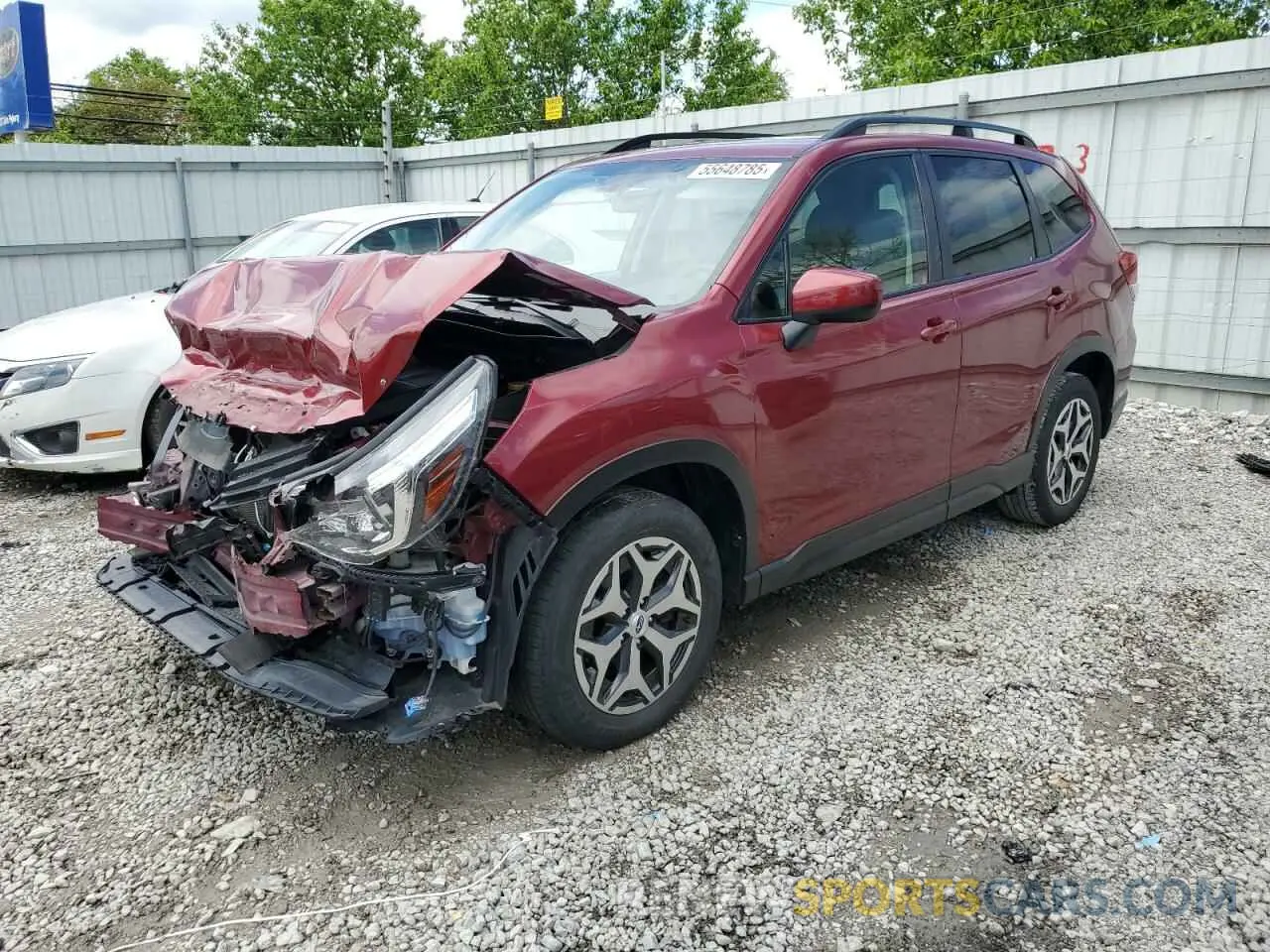 1 fotografías del automóvil dañado JF2SKAGC2KH449744 SUBARU FORESTER 2019