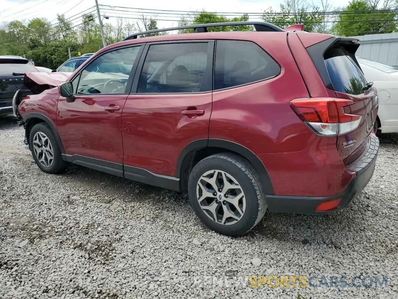 2 fotografías del automóvil dañado JF2SKAGC2KH449744 SUBARU FORESTER 2019