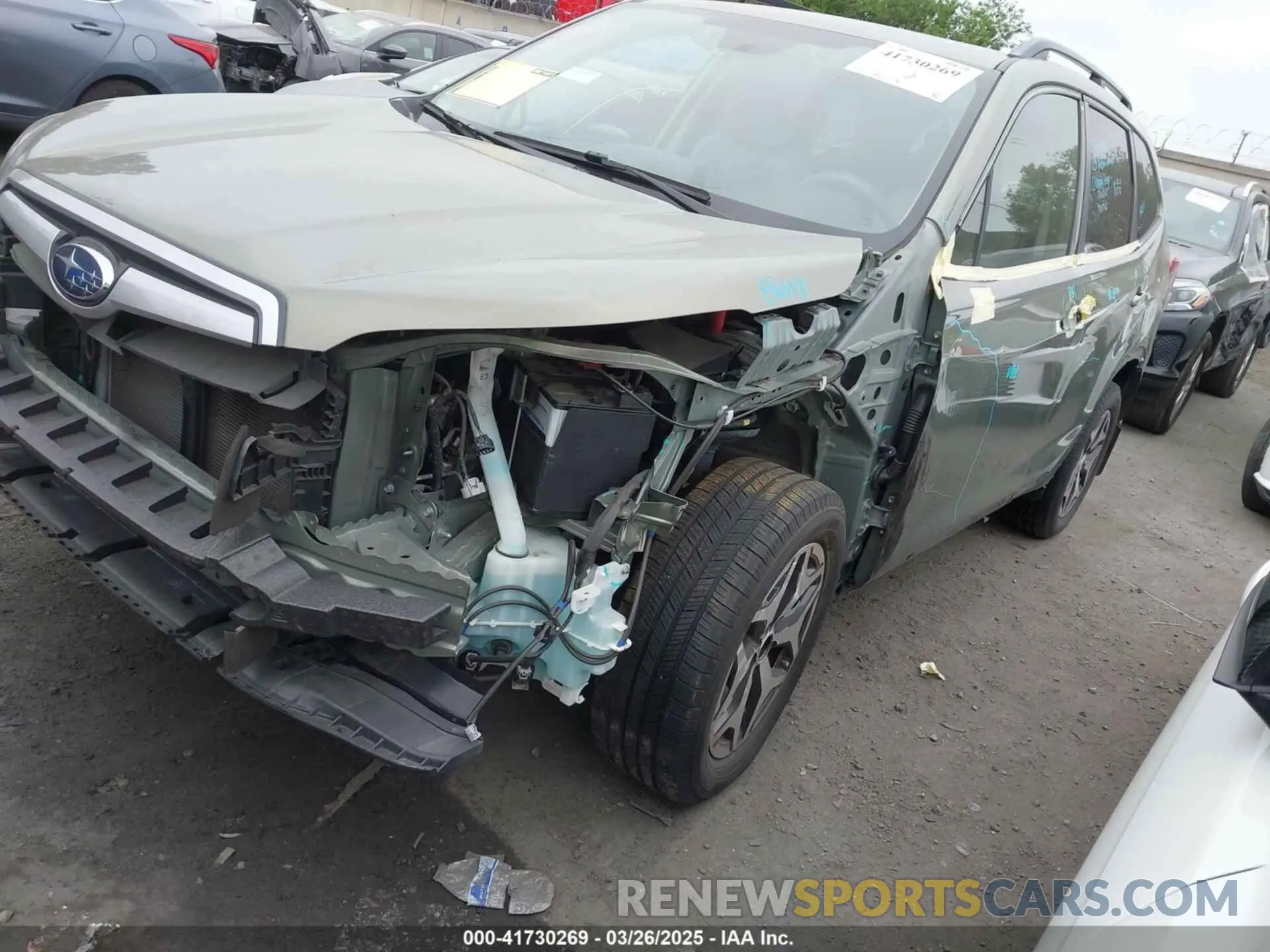 2 fotografías del automóvil dañado JF2SKAGC3KH411522 SUBARU FORESTER 2019