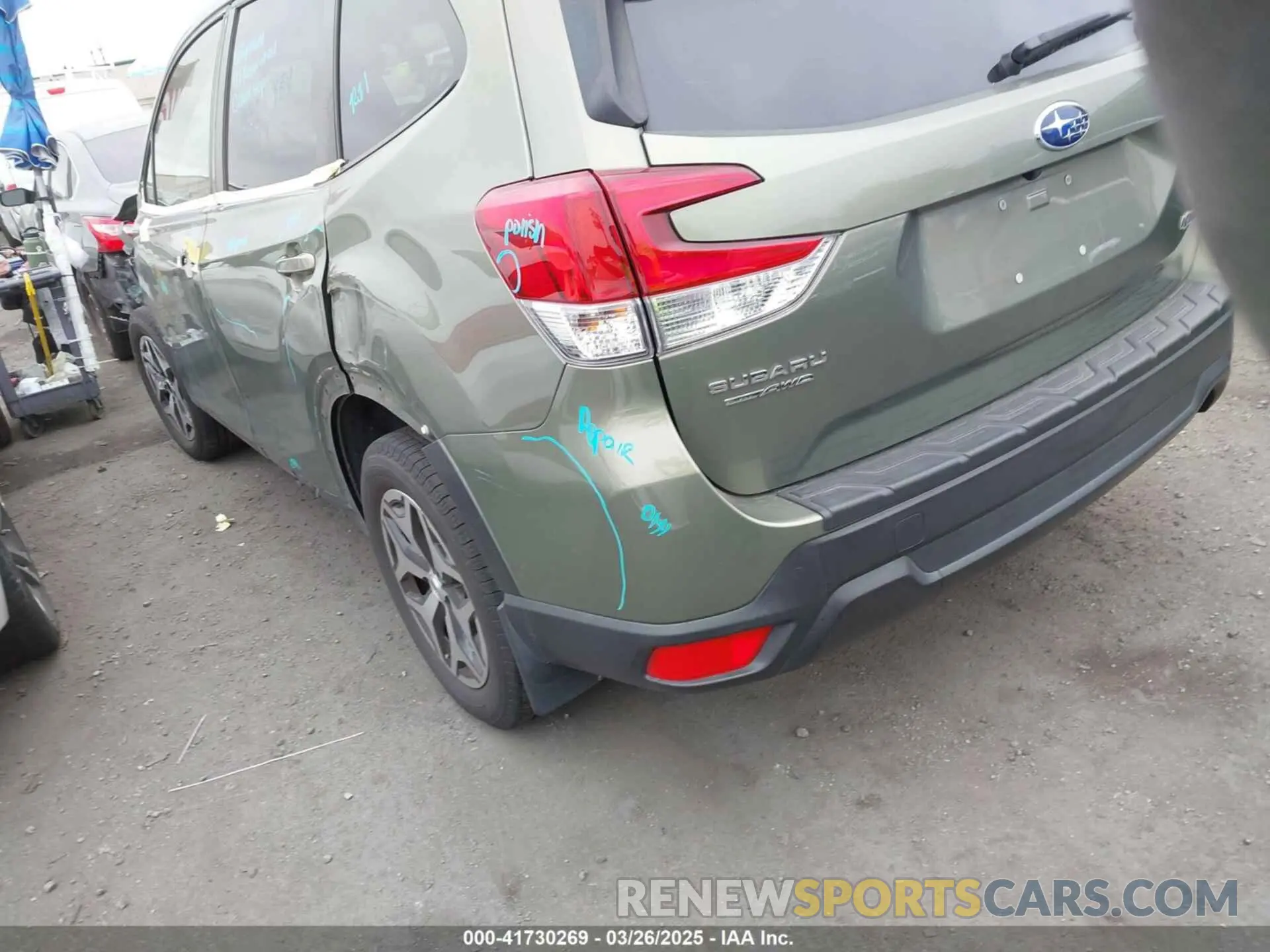 3 fotografías del automóvil dañado JF2SKAGC3KH411522 SUBARU FORESTER 2019