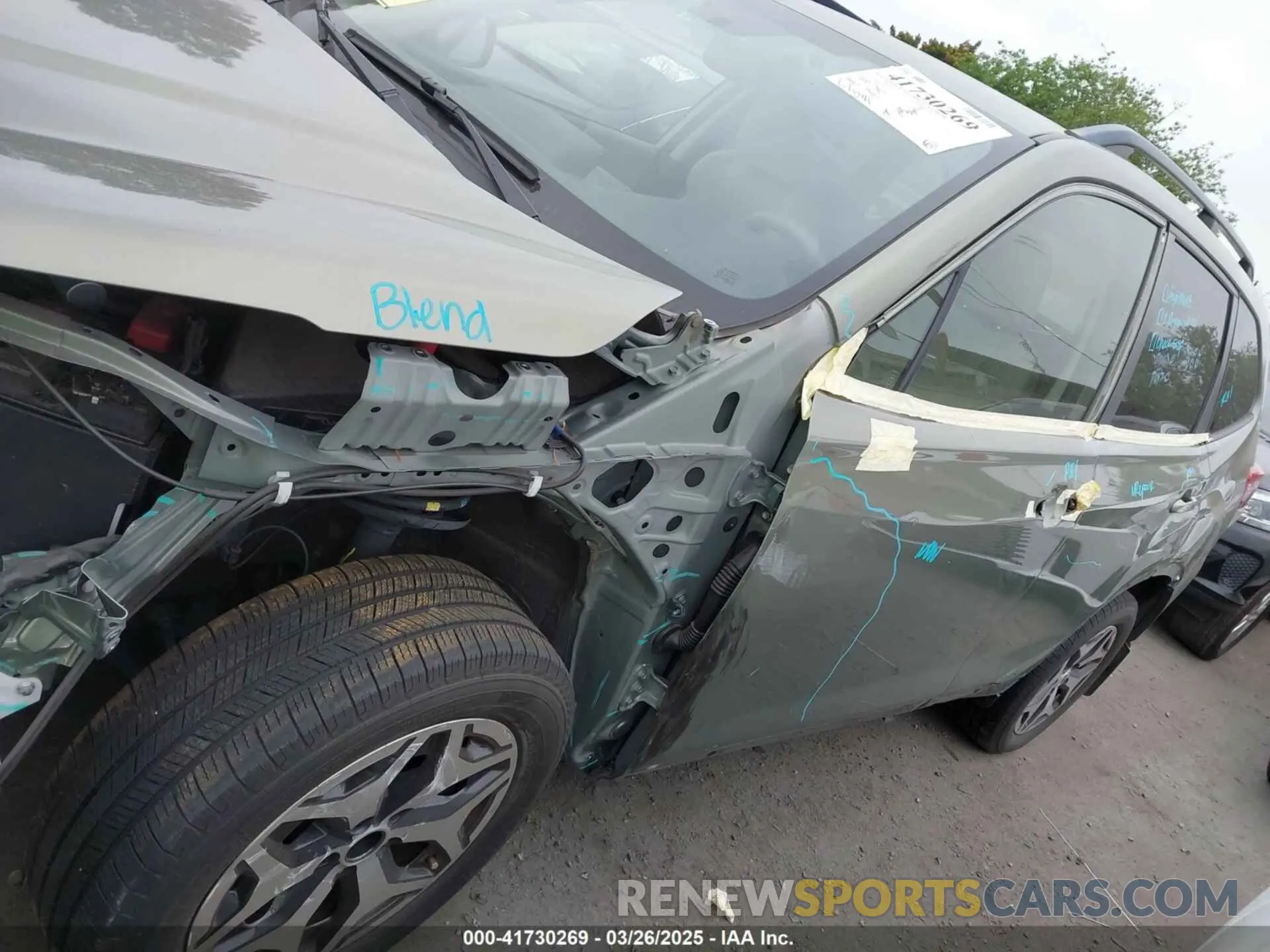 6 fotografías del automóvil dañado JF2SKAGC3KH411522 SUBARU FORESTER 2019