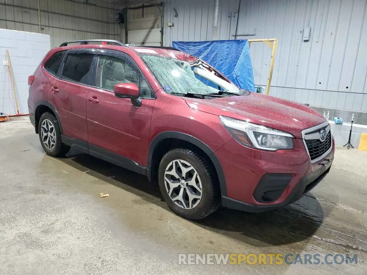 4 fotografías del automóvil dañado JF2SKAGC5KH533864 SUBARU FORESTER 2019