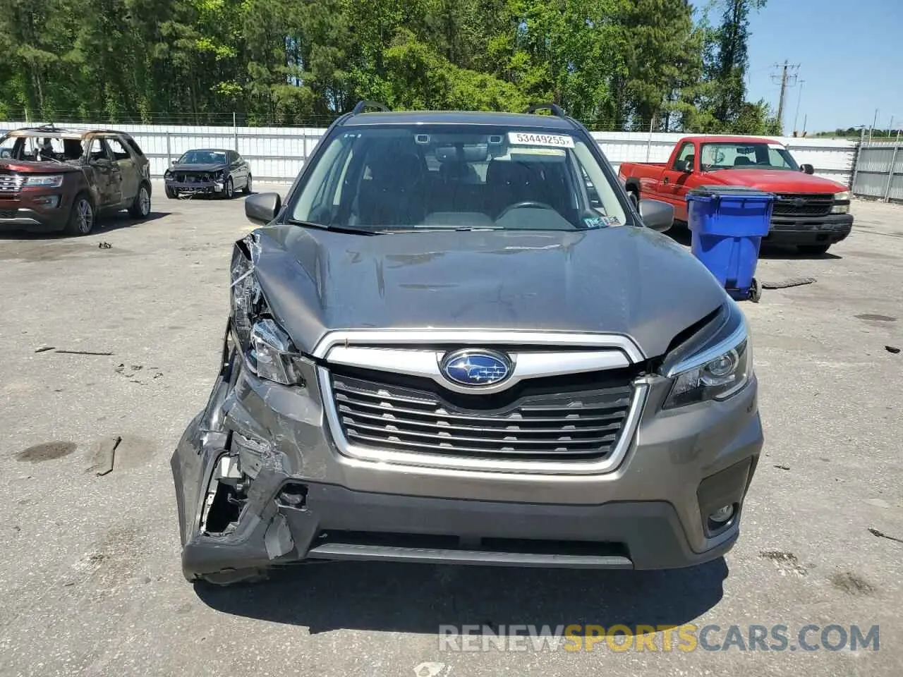 5 fotografías del automóvil dañado JF2SKAGC6KH587951 SUBARU FORESTER 2019