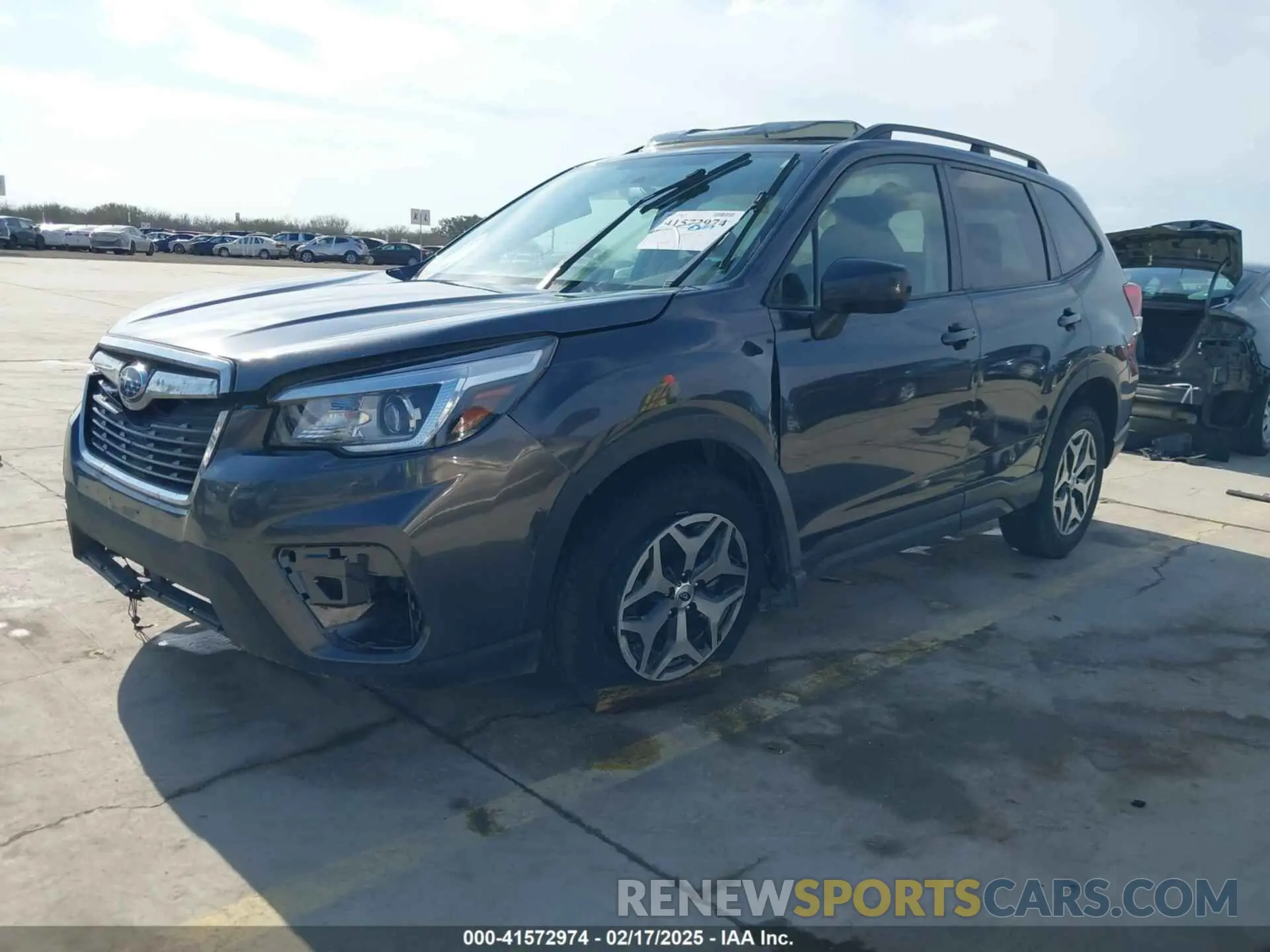 2 fotografías del automóvil dañado JF2SKAGCXKH486072 SUBARU FORESTER 2019