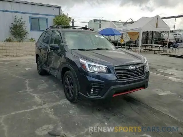 11 fotografías del automóvil dañado JF2SKAJC8KH507297 SUBARU FORESTER 2019