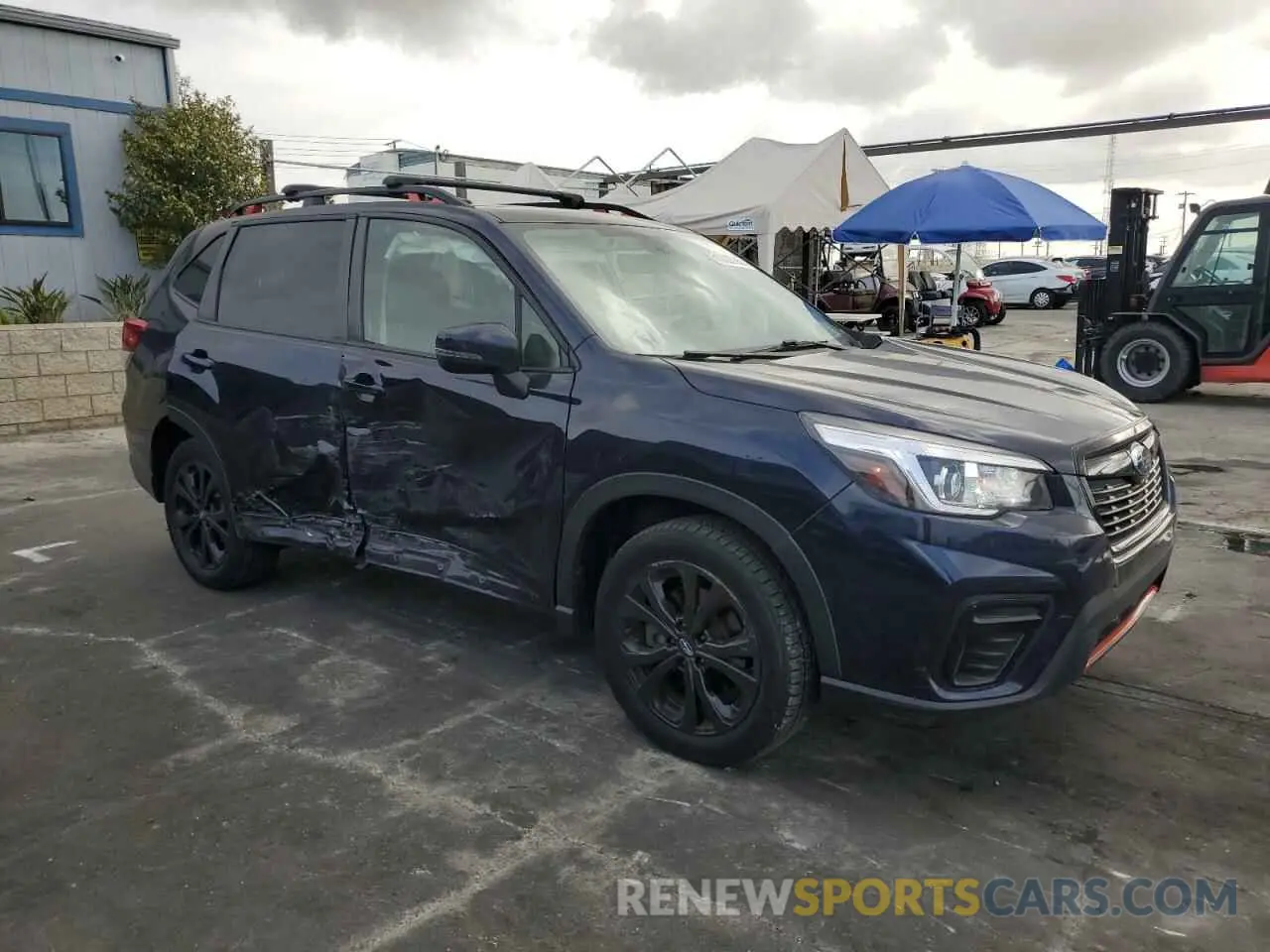 4 fotografías del automóvil dañado JF2SKAJC8KH507297 SUBARU FORESTER 2019