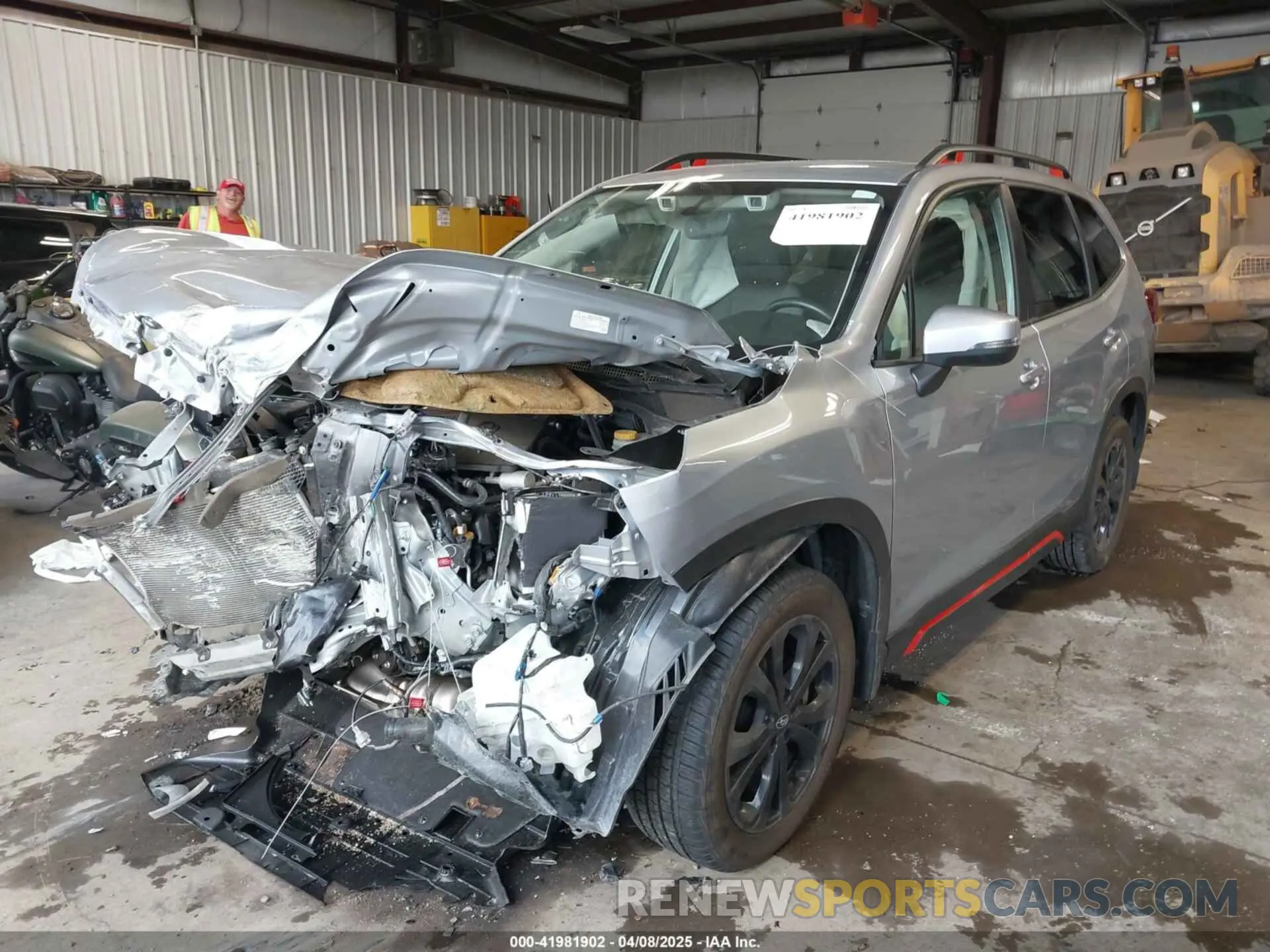 2 fotografías del automóvil dañado JF2SKAPC6KH591322 SUBARU FORESTER 2019