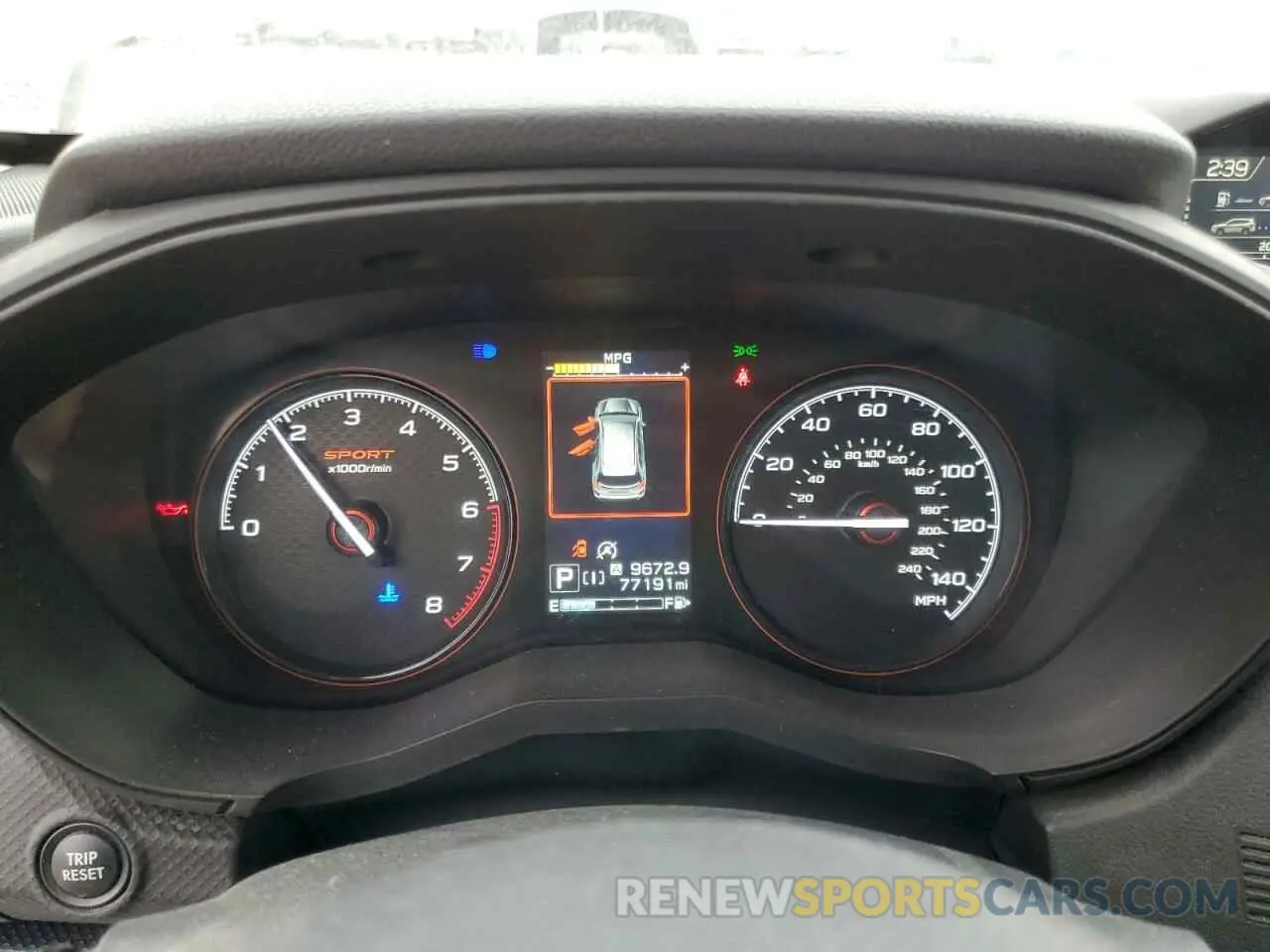 9 fotografías del automóvil dañado JF2SKAPC8KH512880 SUBARU FORESTER 2019