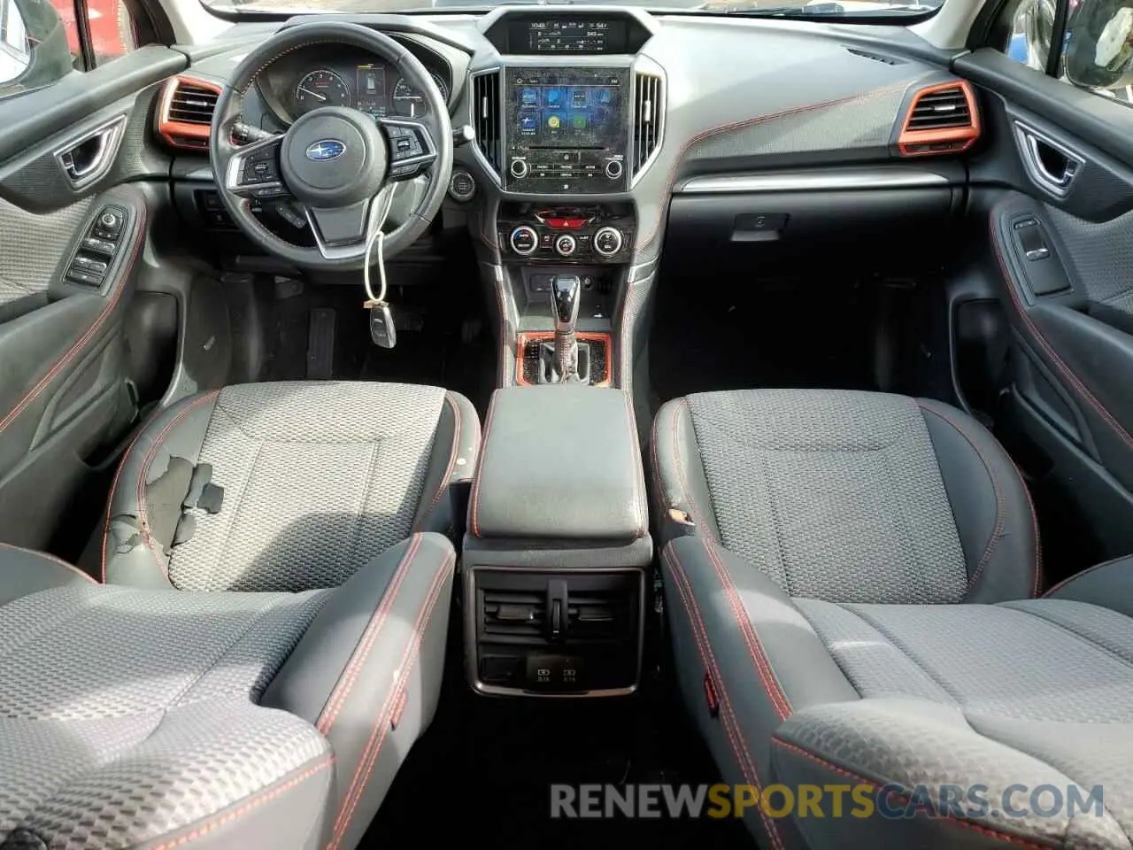 8 fotografías del automóvil dañado JF2SKAPC9KH521555 SUBARU FORESTER 2019