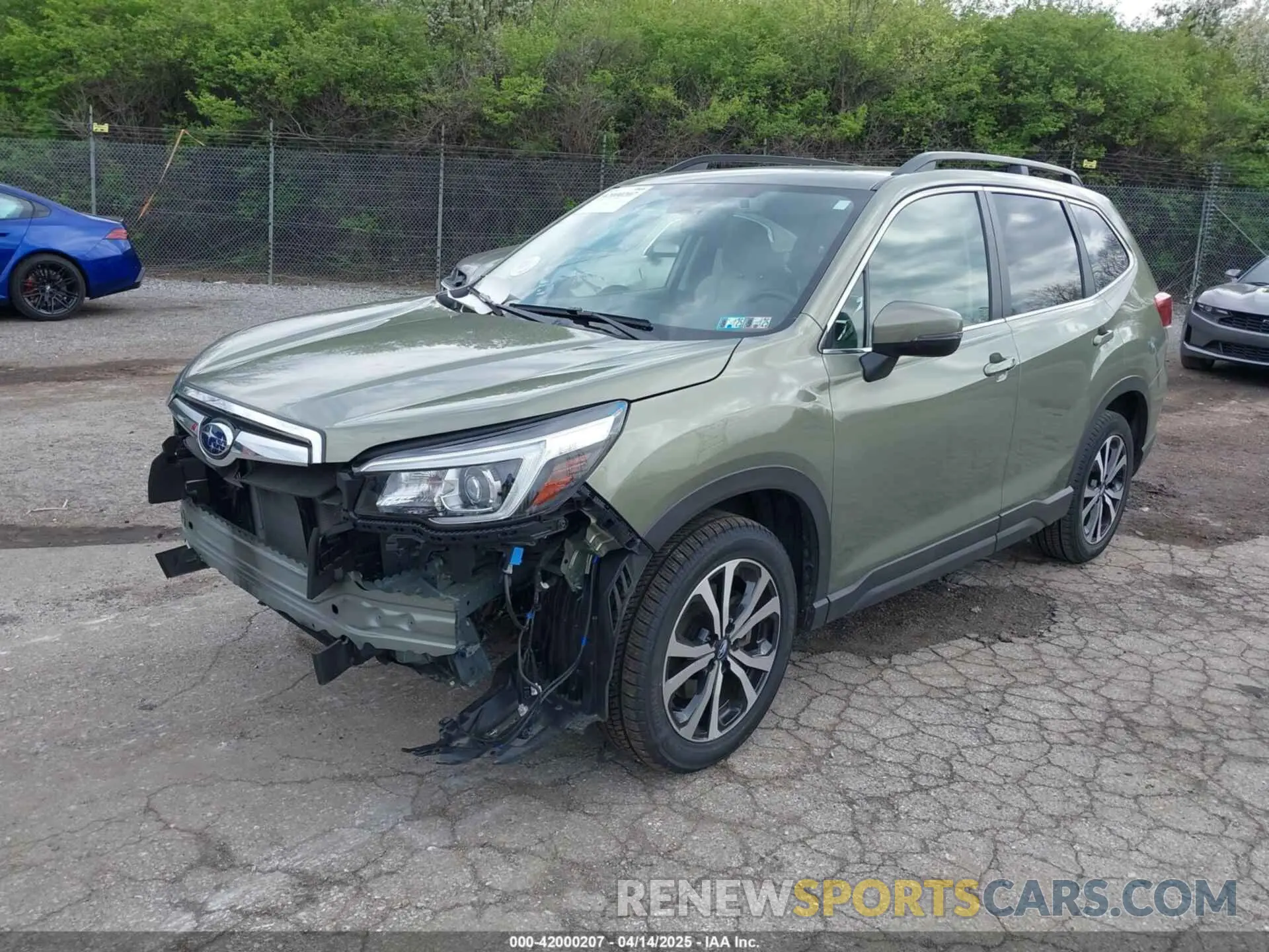 2 fotografías del automóvil dañado JF2SKASC6KH431965 SUBARU FORESTER 2019