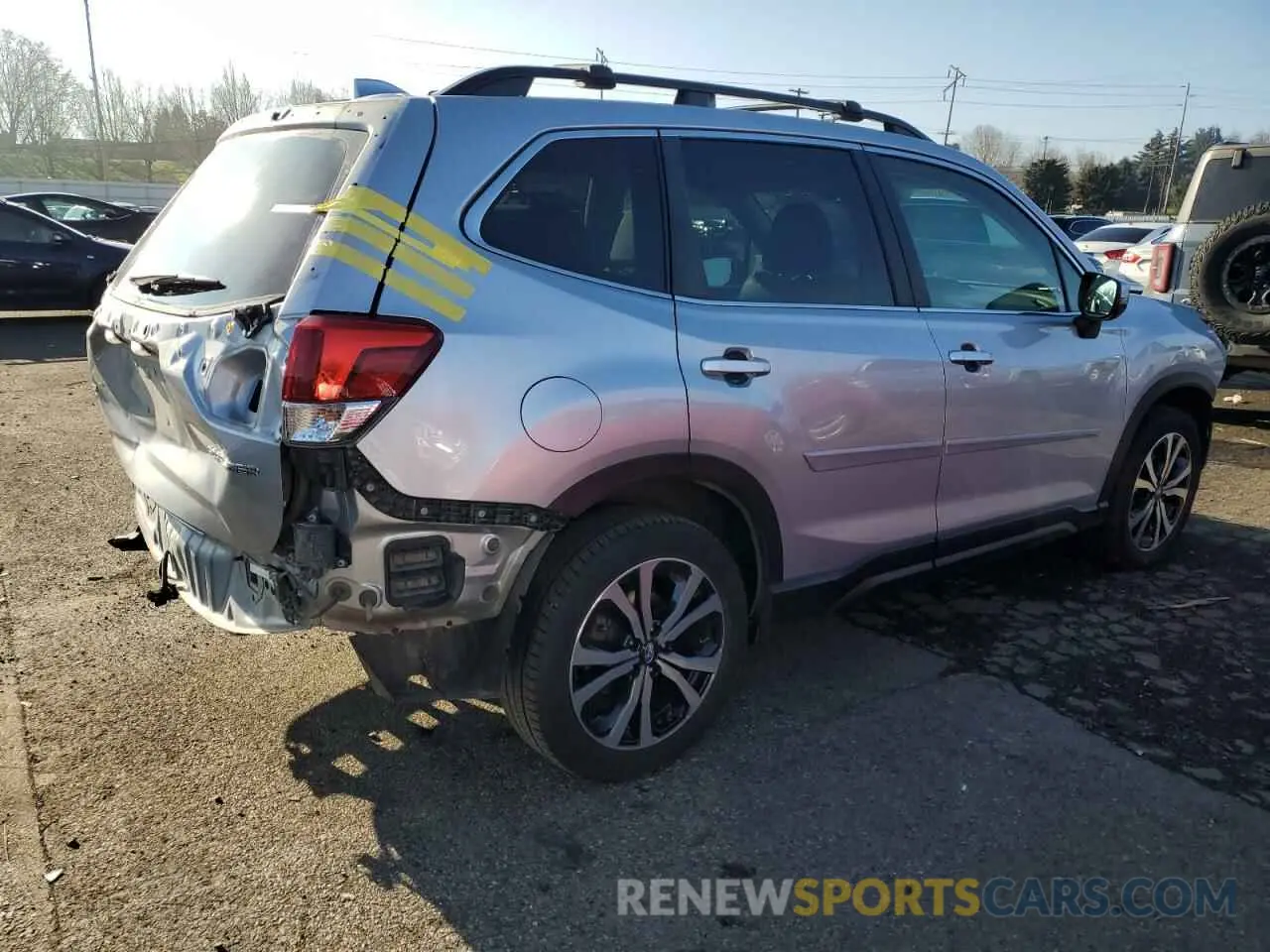 3 fotografías del automóvil dañado JF2SKASC8KH422927 SUBARU FORESTER 2019