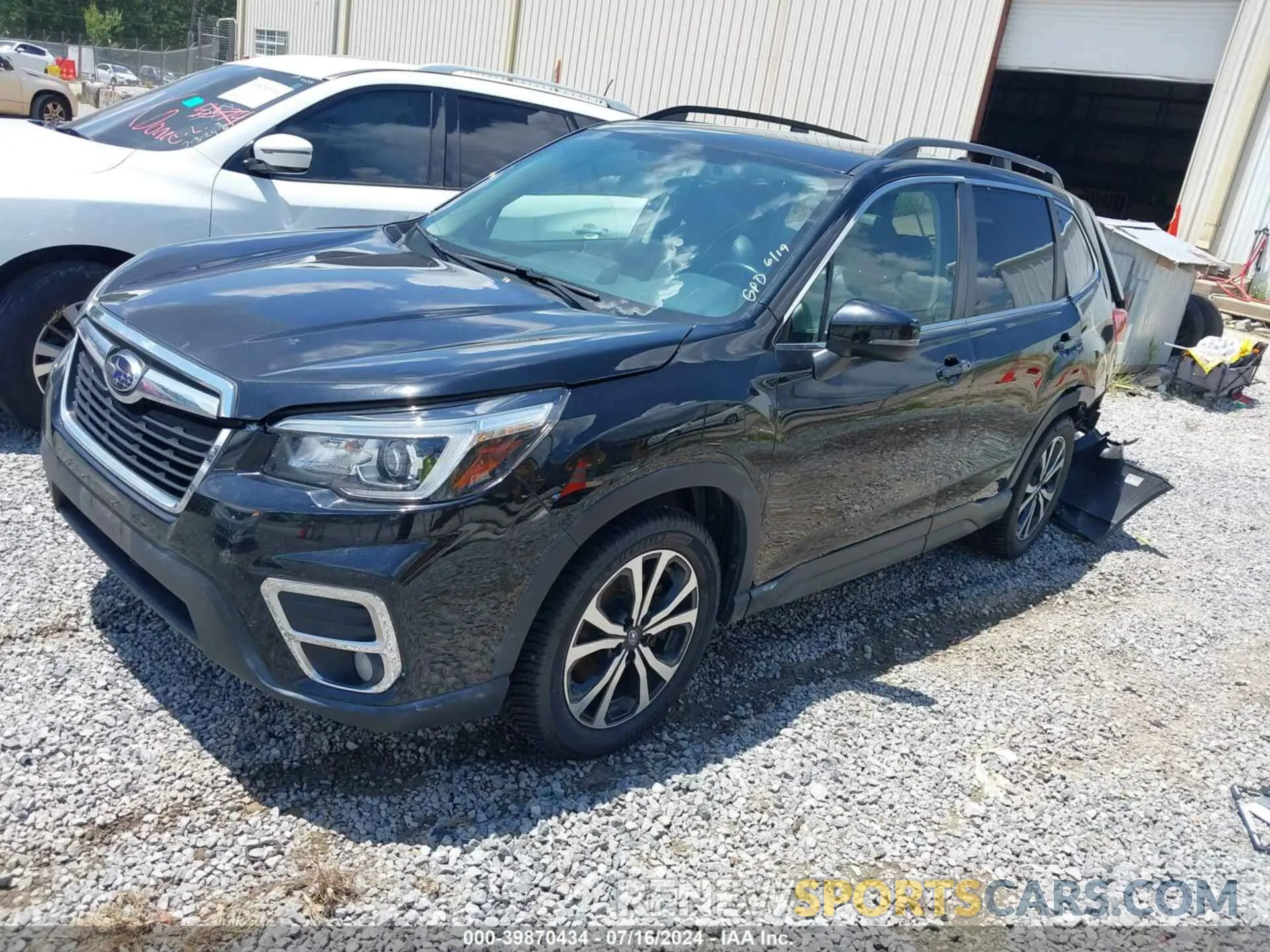 2 fotografías del automóvil dañado JF2SKASC9KH507159 SUBARU FORESTER 2019