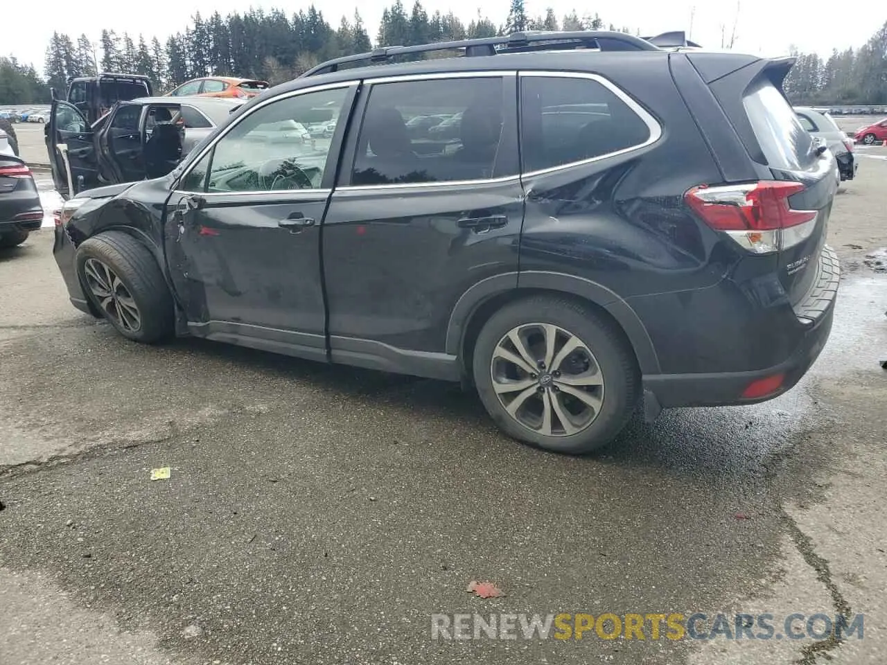 2 fotografías del automóvil dañado JF2SKAUC0KH484335 SUBARU FORESTER 2019