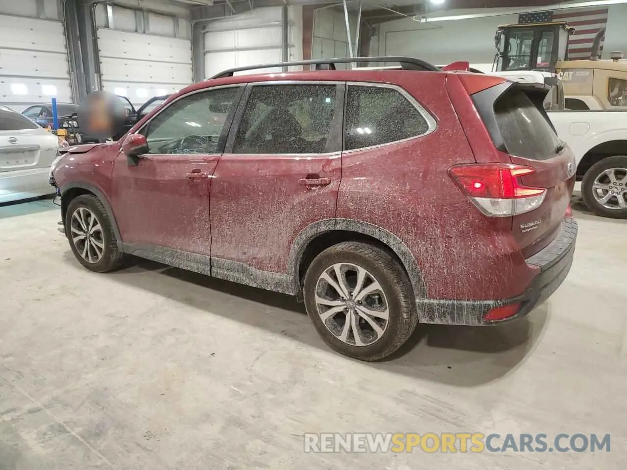 2 fotografías del automóvil dañado JF2SKAUC2KH536564 SUBARU FORESTER 2019