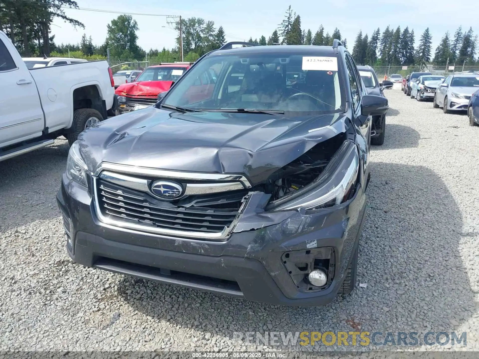 6 fotografías del automóvil dañado JF2SKAUC3KH526058 SUBARU FORESTER 2019