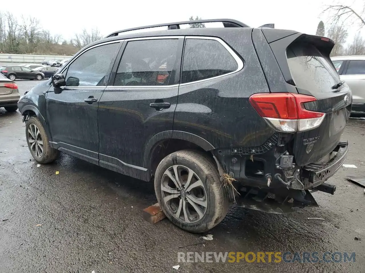 2 fotografías del automóvil dañado JF2SKAUC3KH549968 SUBARU FORESTER 2019