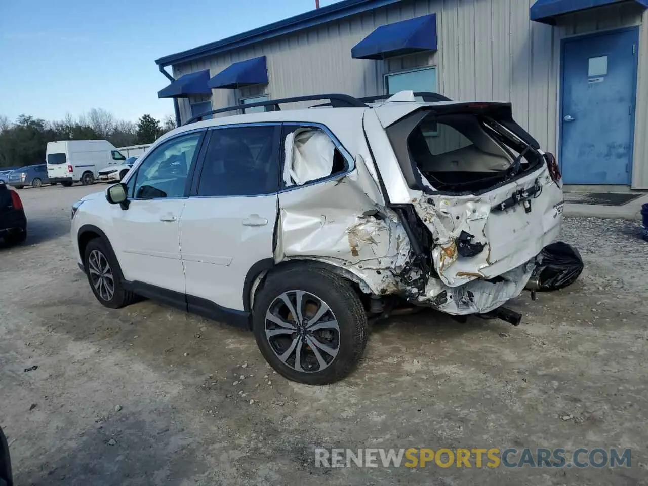 2 fotografías del automóvil dañado JF2SKAUC4KH403675 SUBARU FORESTER 2019