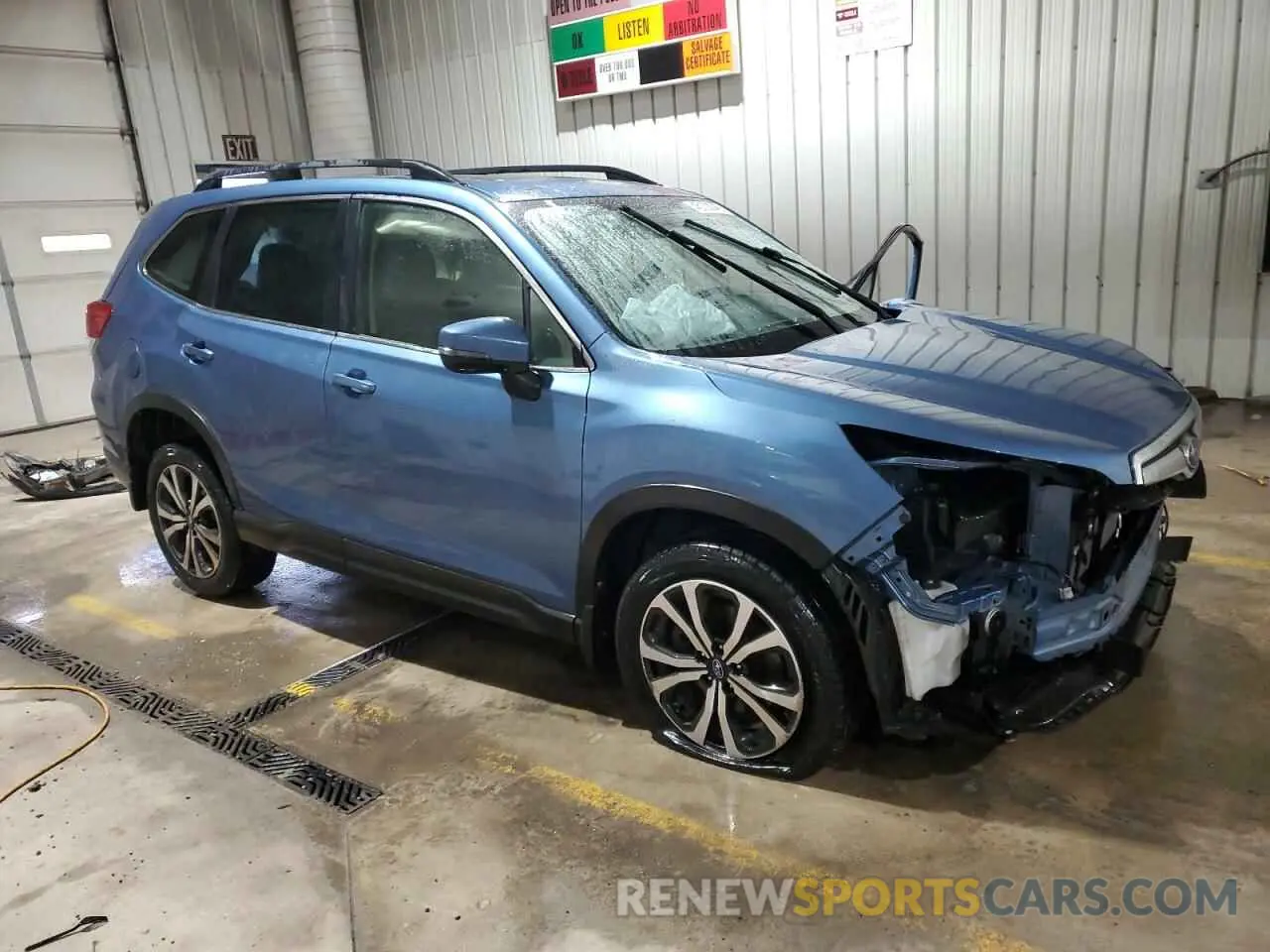 4 fotografías del automóvil dañado JF2SKAUC4KH434716 SUBARU FORESTER 2019