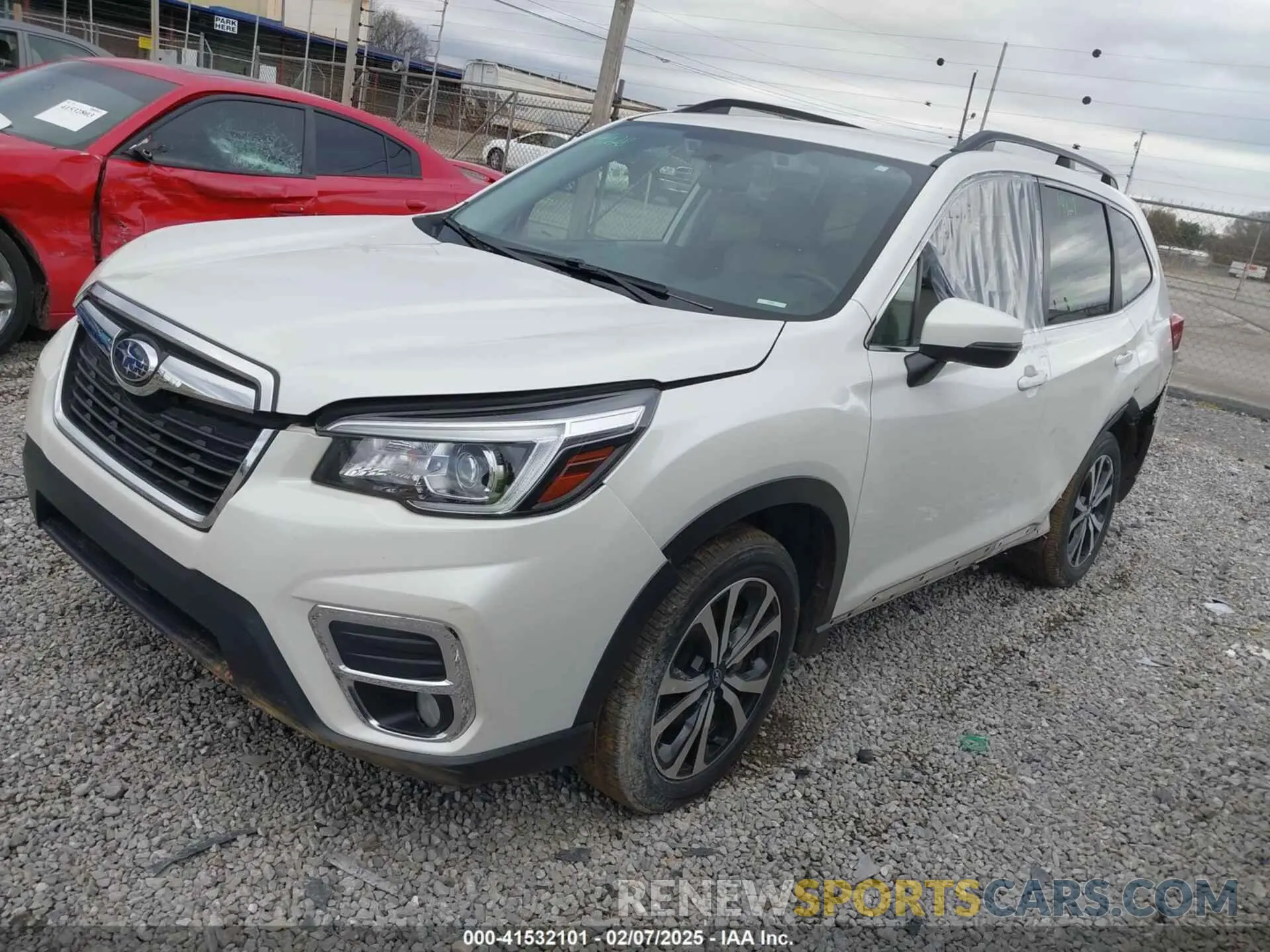 2 fotografías del automóvil dañado JF2SKAUC6KH507794 SUBARU FORESTER 2019