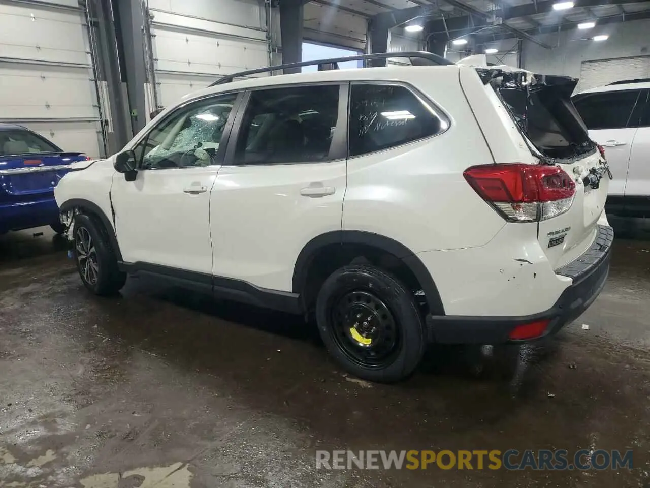 2 fotografías del automóvil dañado JF2SKAUC7KH445371 SUBARU FORESTER 2019
