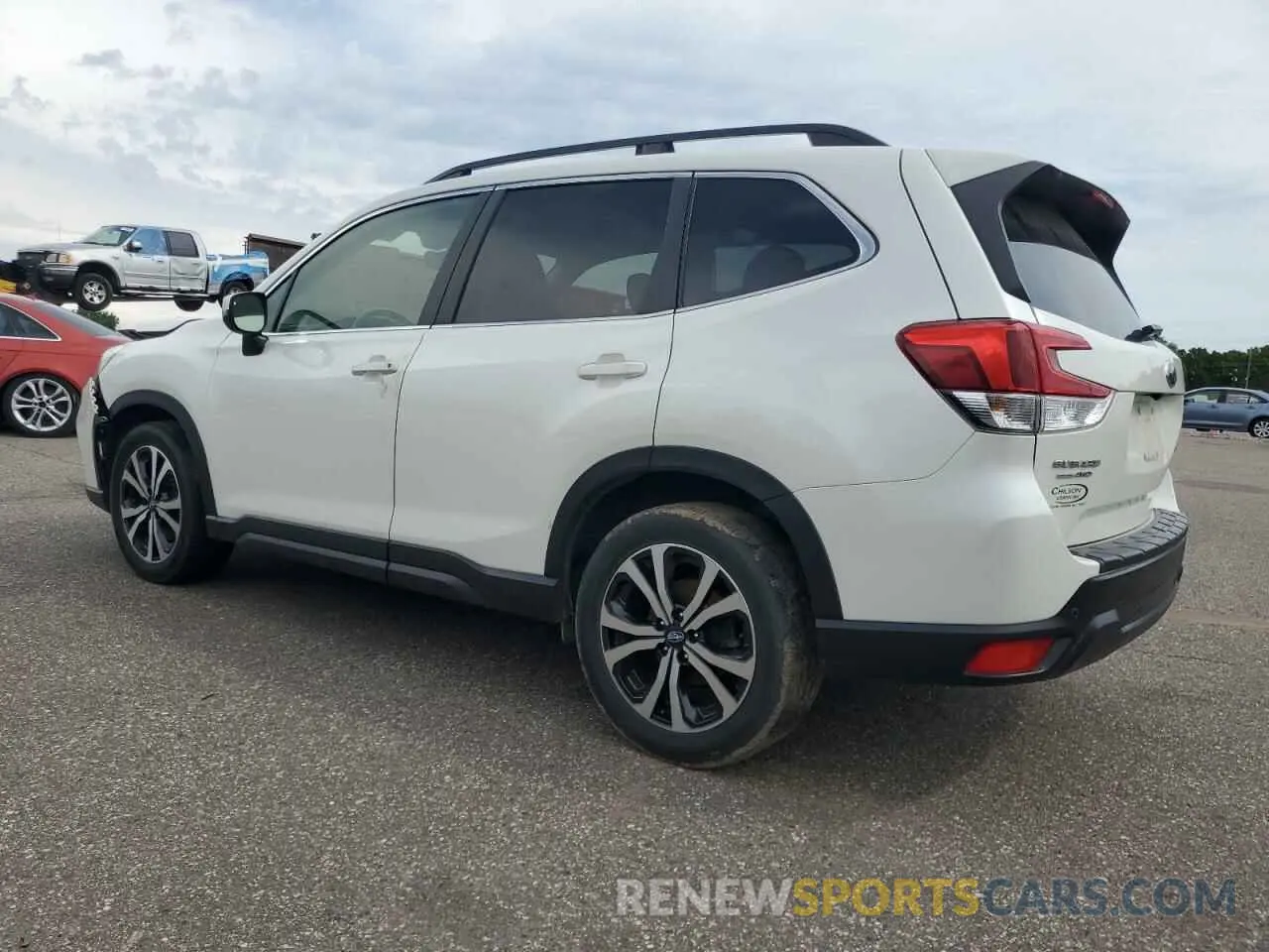 2 fotografías del automóvil dañado JF2SKAUC8KH478671 SUBARU FORESTER 2019