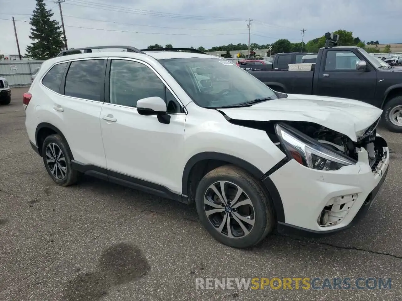 4 fotografías del automóvil dañado JF2SKAUC8KH478671 SUBARU FORESTER 2019