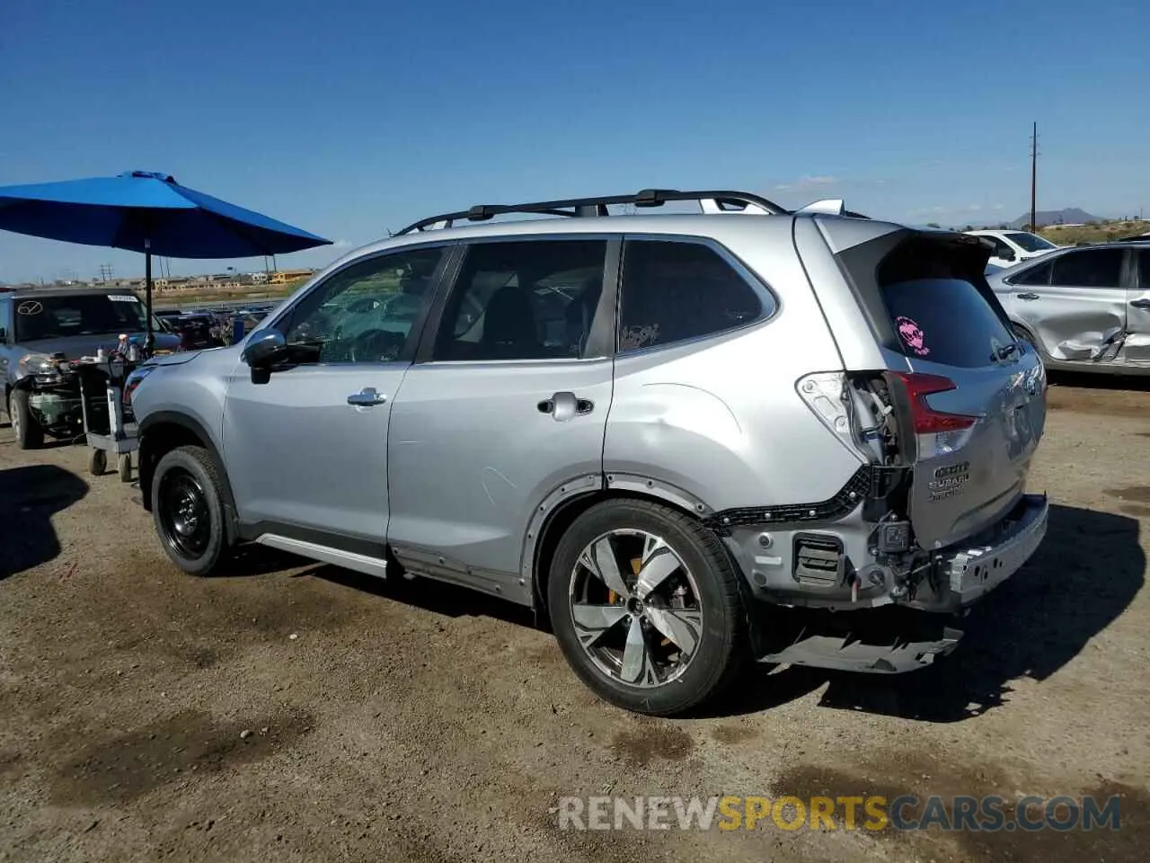 2 fotografías del automóvil dañado JF2SKAWC7KH540137 SUBARU FORESTER 2019
