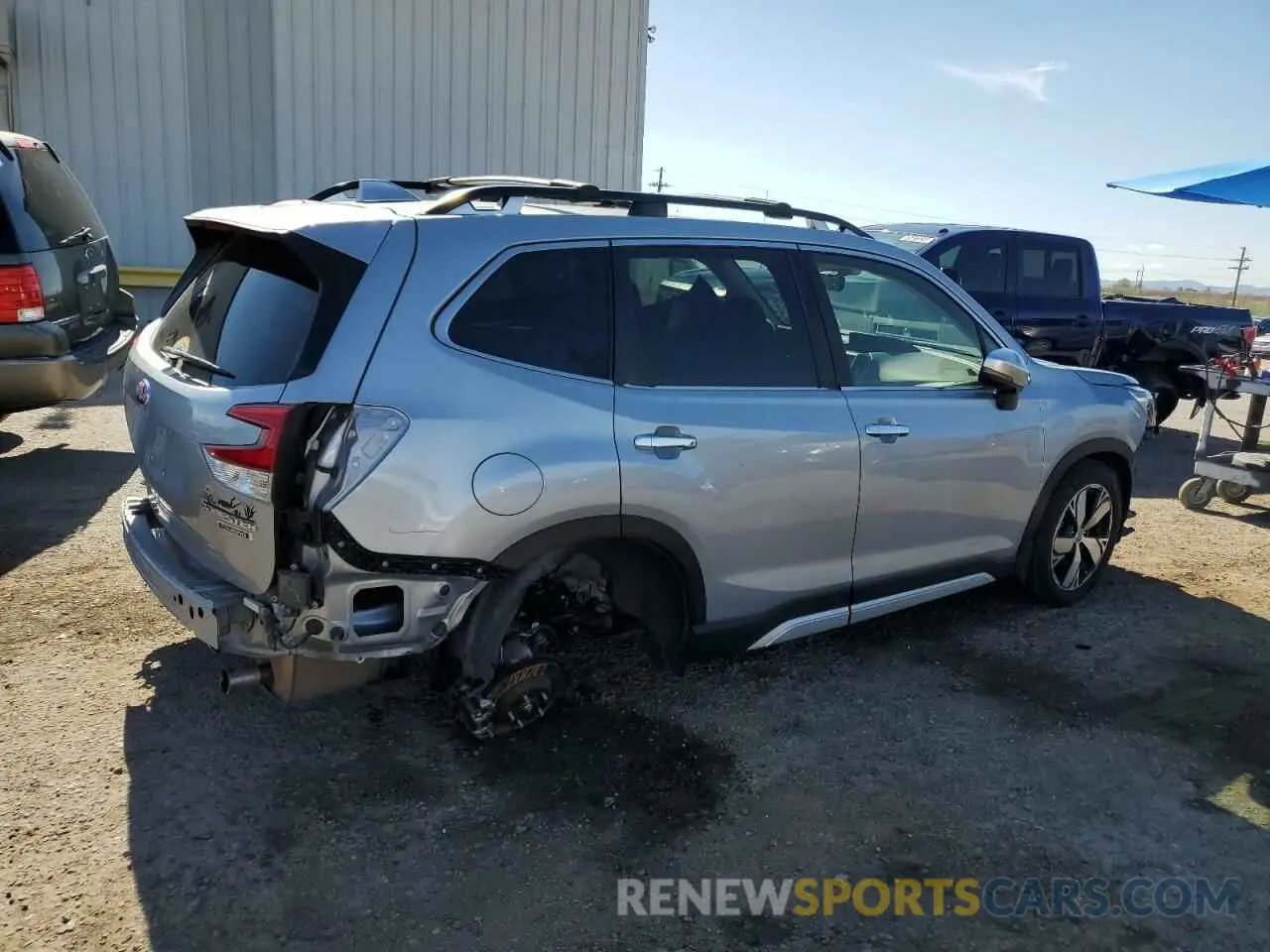 3 fotografías del automóvil dañado JF2SKAWC7KH540137 SUBARU FORESTER 2019