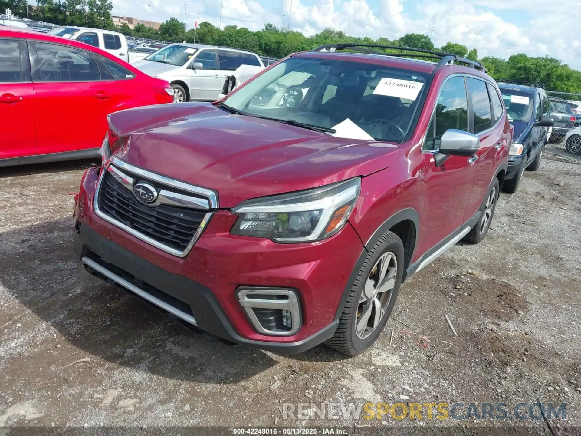 2 fotografías del automóvil dañado JF2SKAWCXKH434118 SUBARU FORESTER 2019