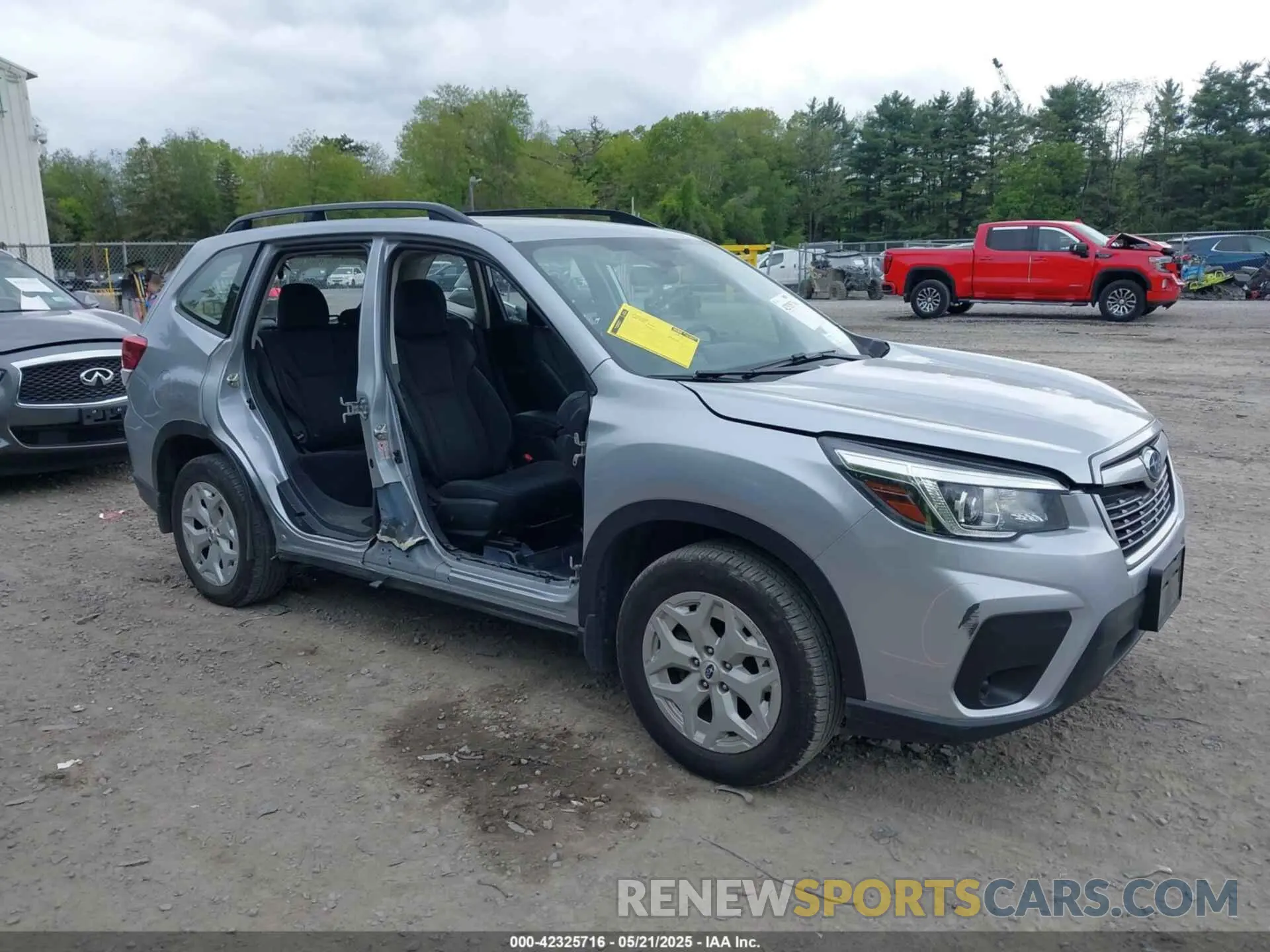 6 fotografías del automóvil dañado JF2SKADC3LH475159 SUBARU FORESTER 2020