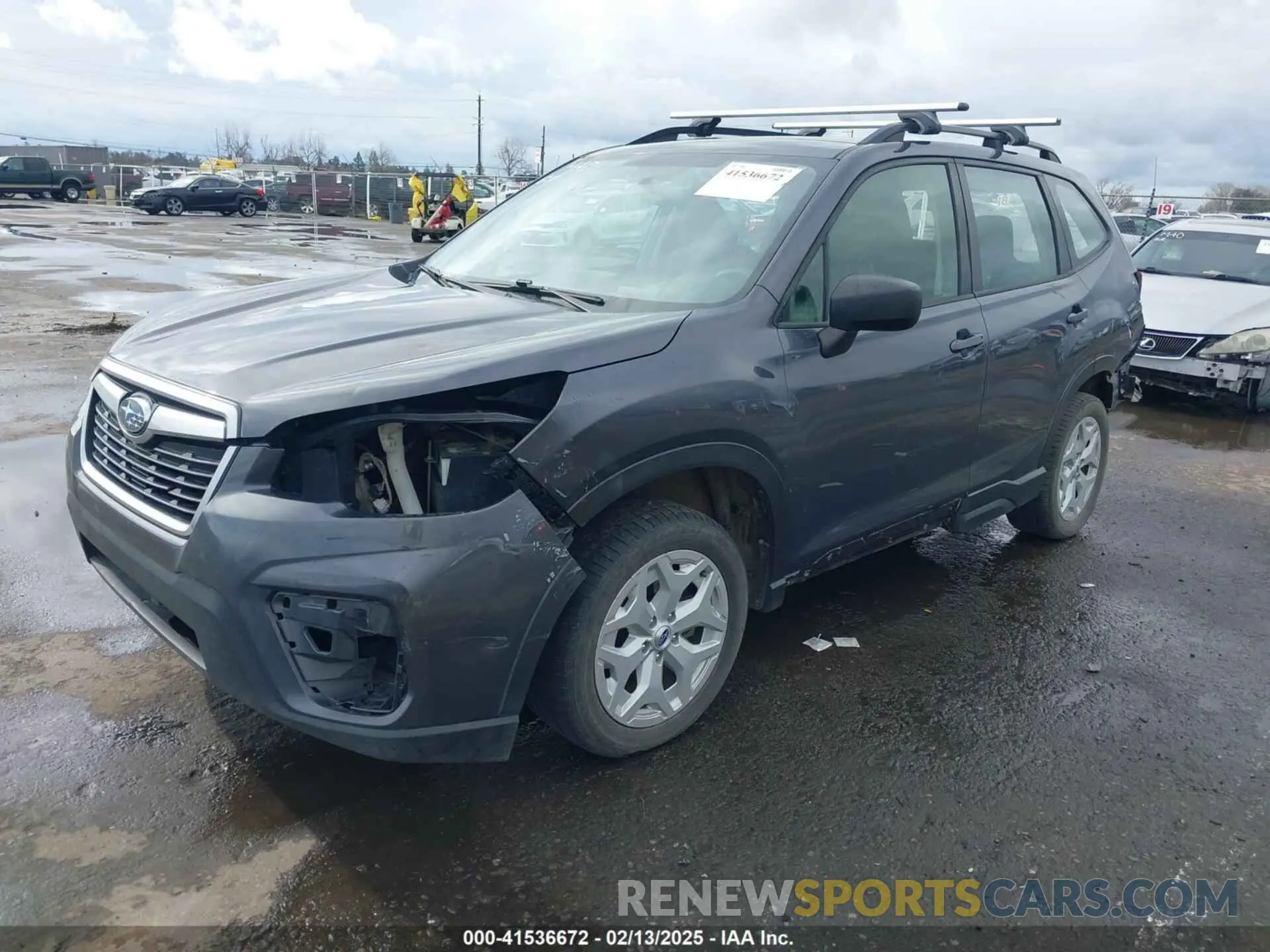 2 fotografías del automóvil dañado JF2SKADC6LH583825 SUBARU FORESTER 2020
