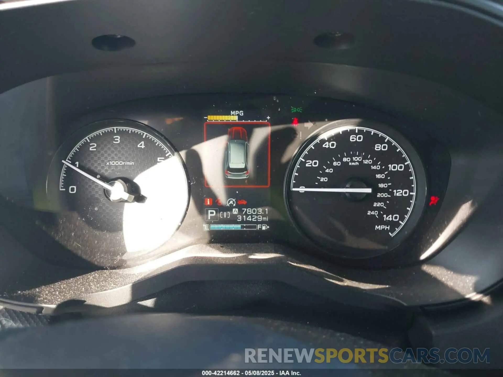 7 fotografías del automóvil dañado JF2SKADC9LH442053 SUBARU FORESTER 2020