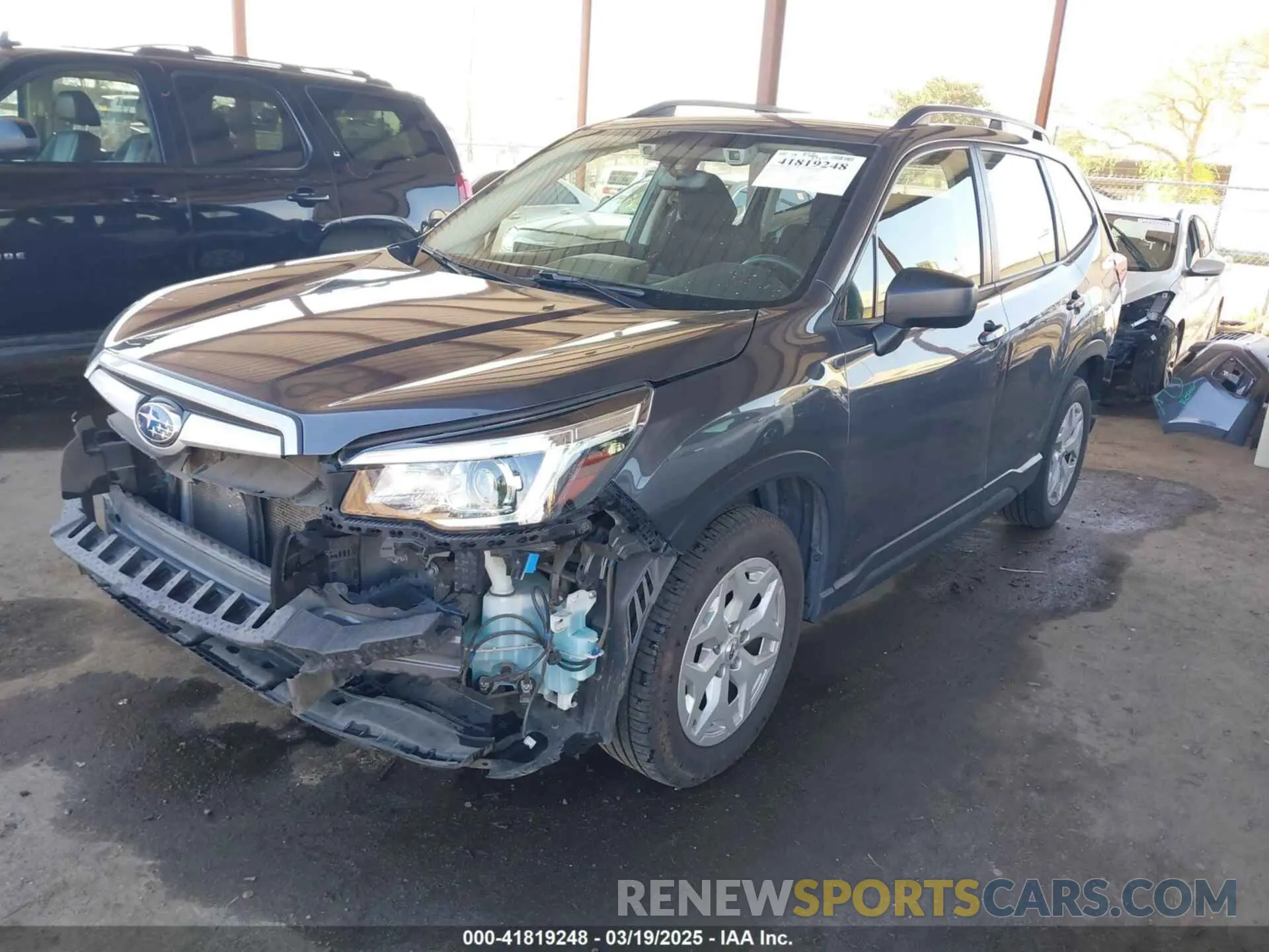 2 fotografías del automóvil dañado JF2SKADCXLH583732 SUBARU FORESTER 2020