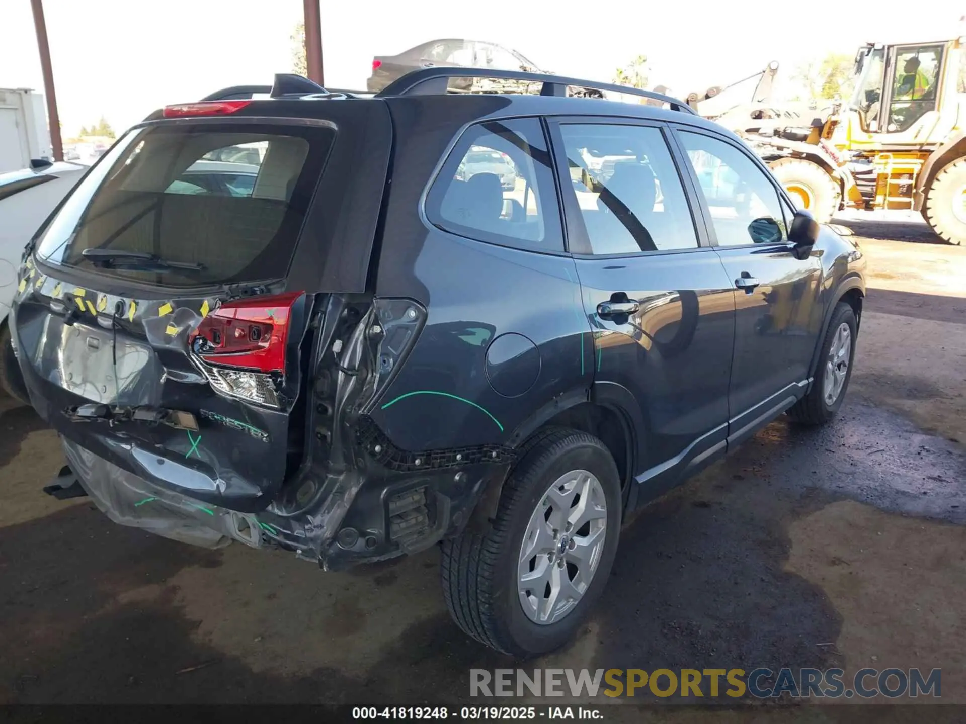 4 fotografías del automóvil dañado JF2SKADCXLH583732 SUBARU FORESTER 2020