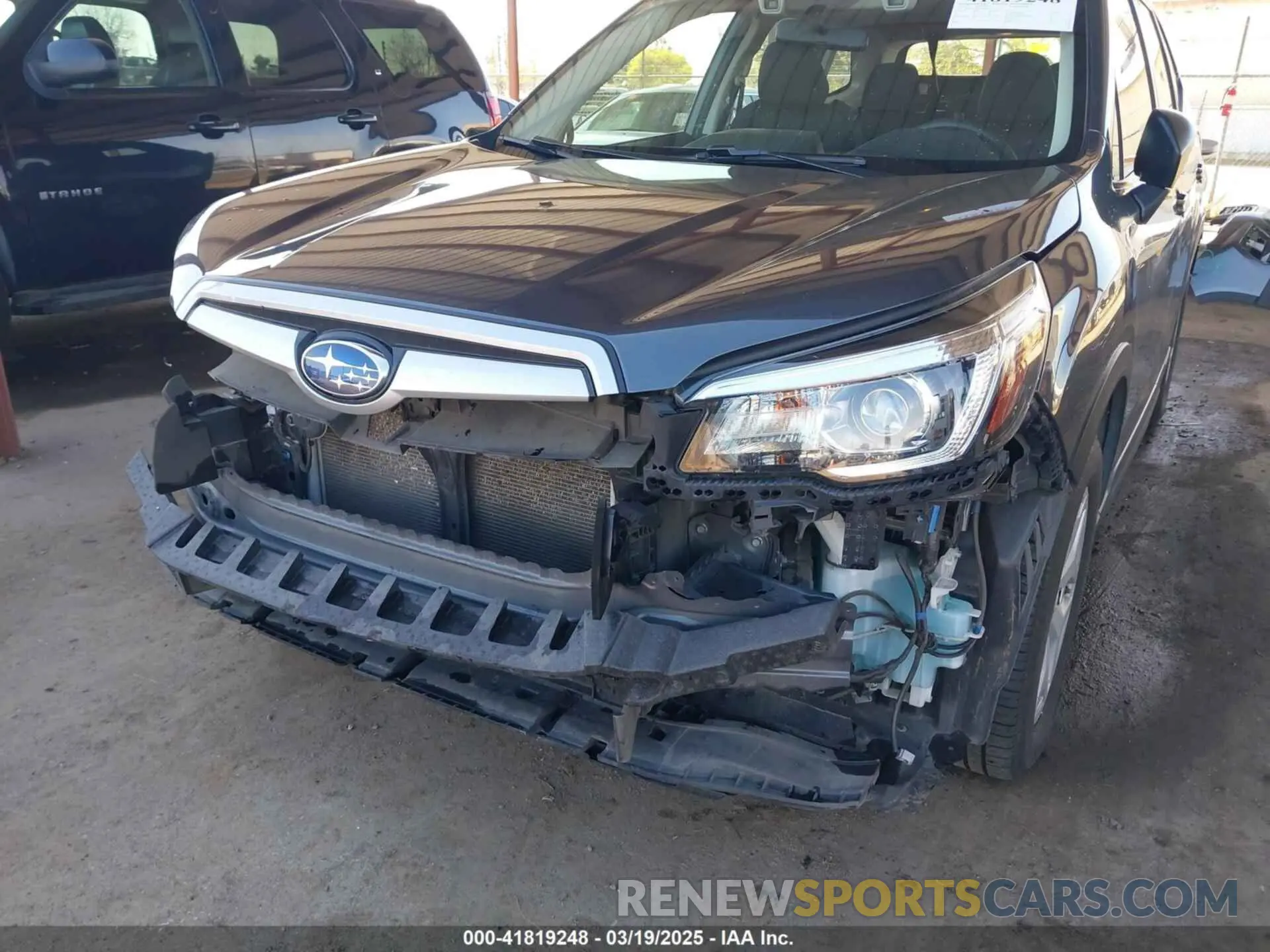 6 fotografías del automóvil dañado JF2SKADCXLH583732 SUBARU FORESTER 2020
