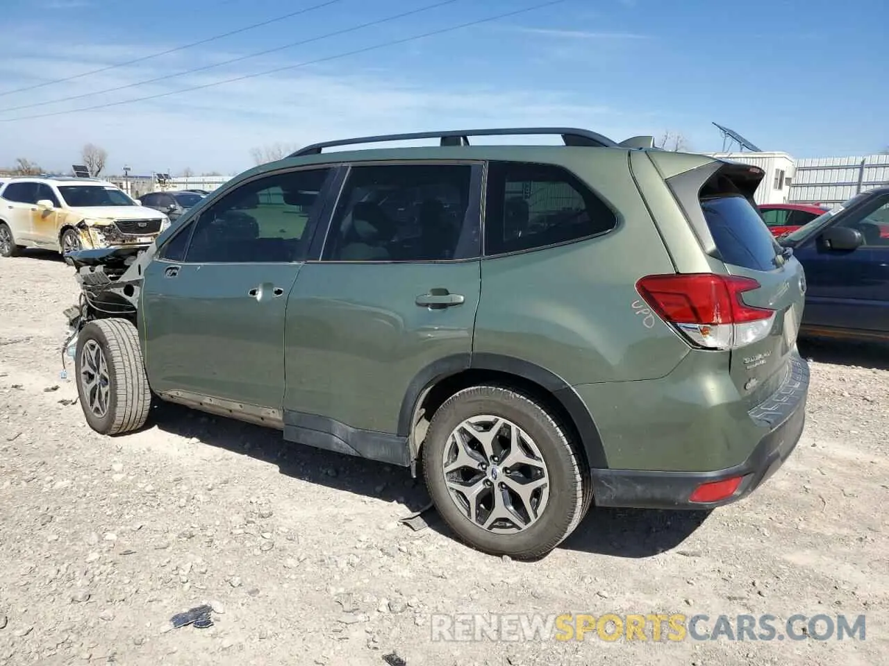 2 fotografías del automóvil dañado JF2SKAGC0LH467953 SUBARU FORESTER 2020
