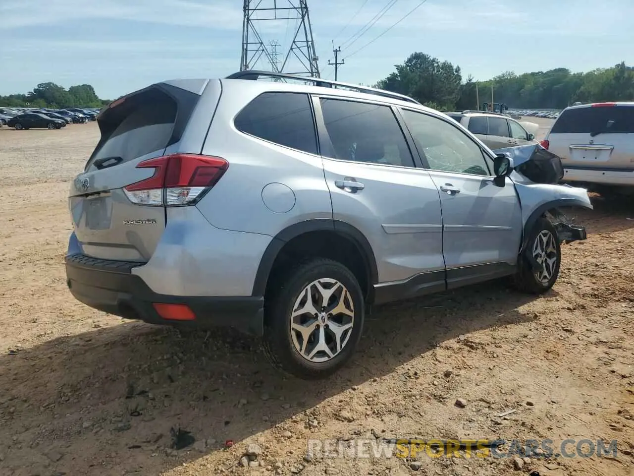 3 fotografías del automóvil dañado JF2SKAGC1LH432869 SUBARU FORESTER 2020