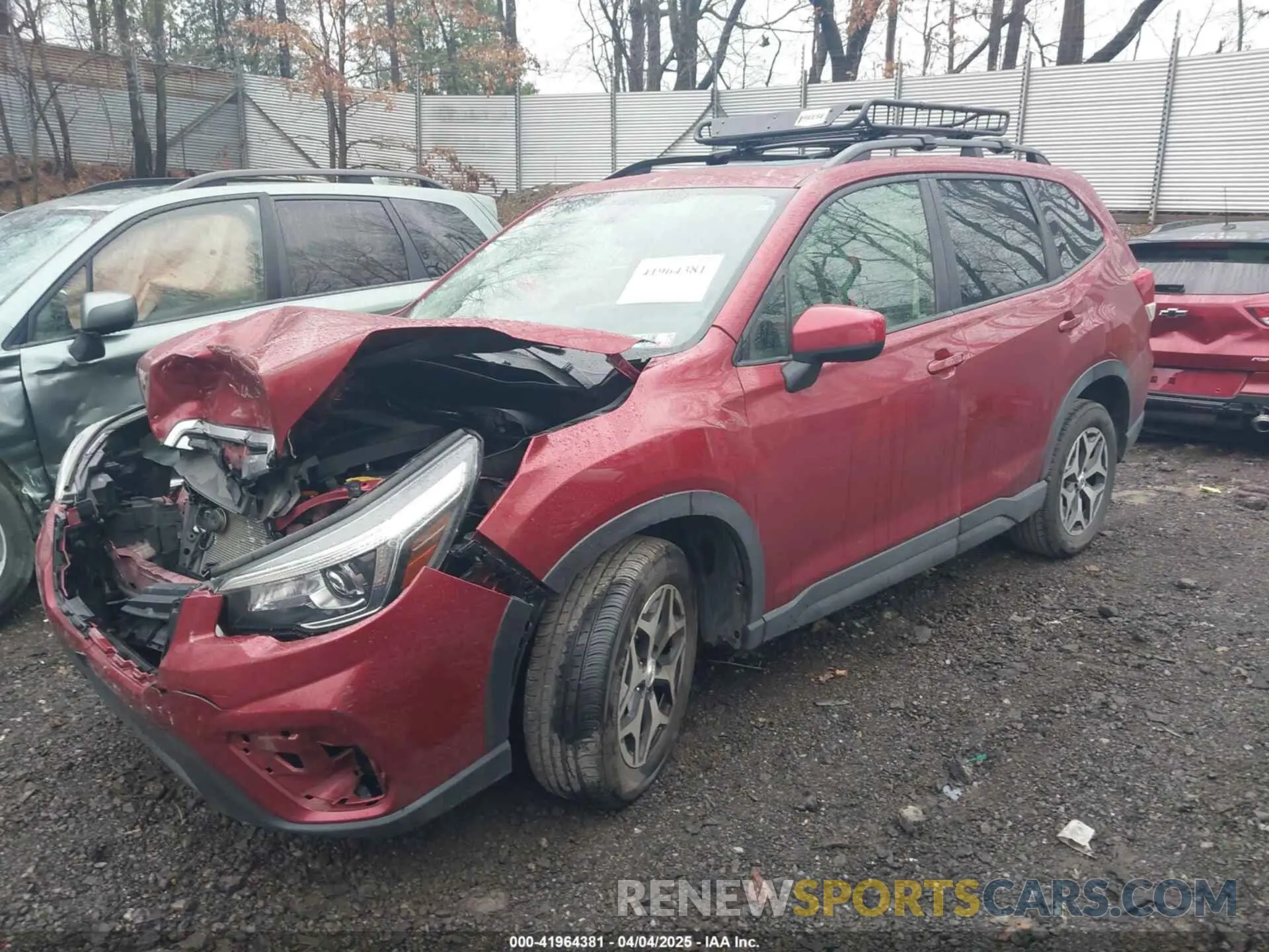 2 fotografías del automóvil dañado JF2SKAGC7LH479873 SUBARU FORESTER 2020
