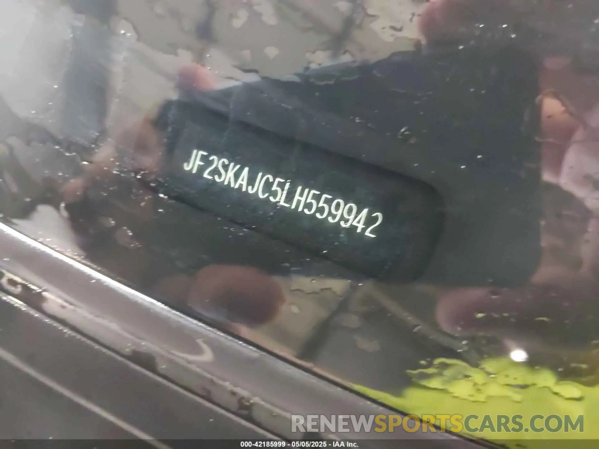 9 fotografías del automóvil dañado JF2SKAJC5LH559942 SUBARU FORESTER 2020